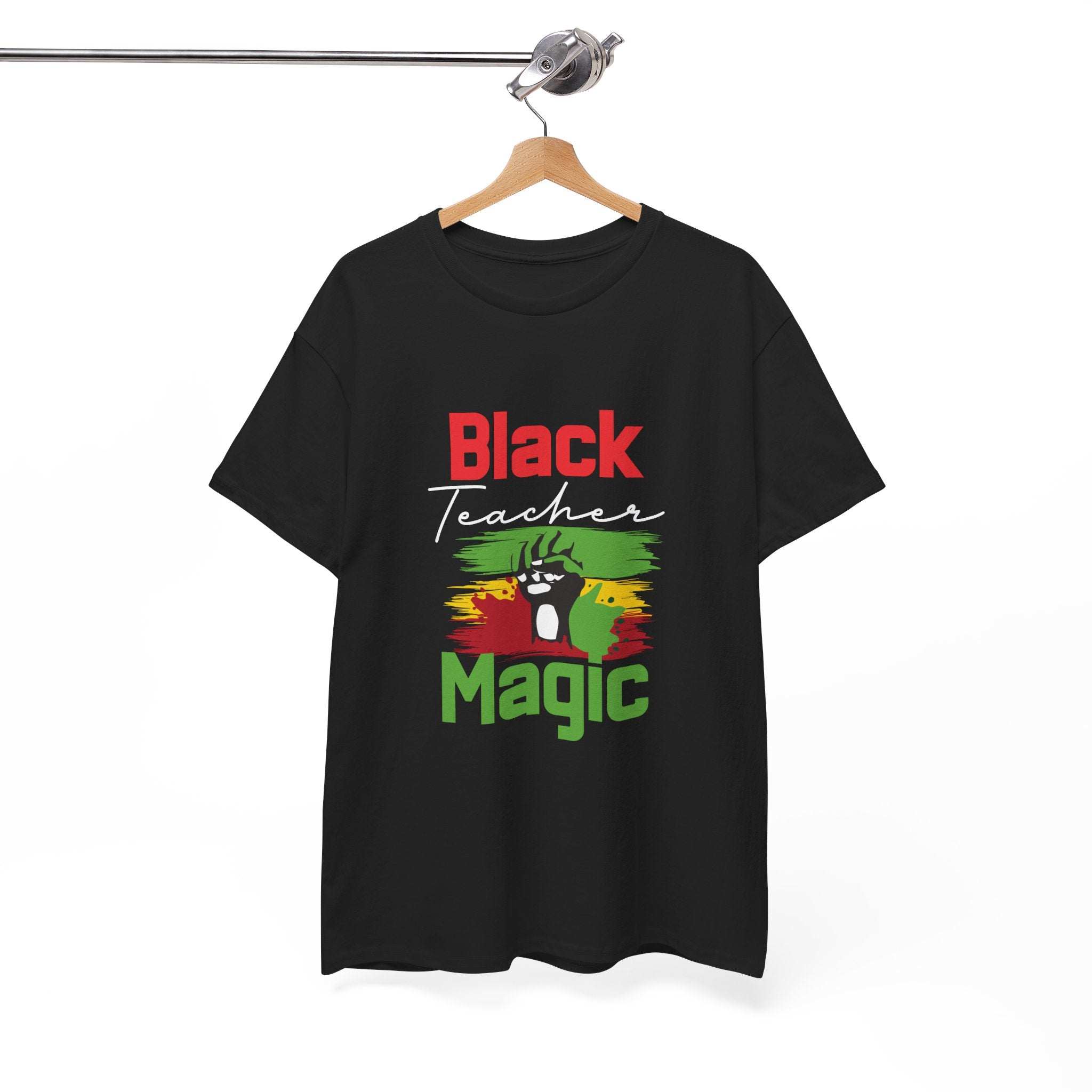 Black Teacher Magic T-Shirt-Afroadorn 