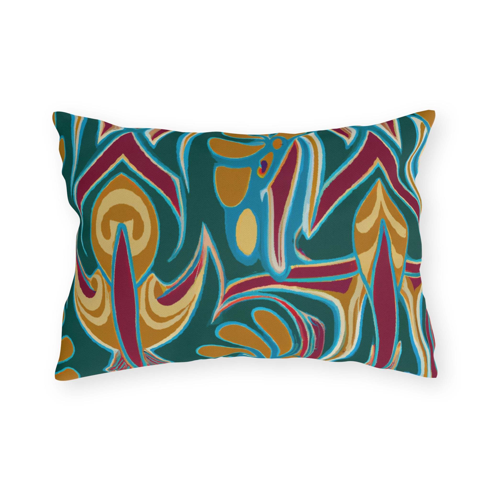 Vibrant Savanna Sunsets Outdoor Throw Pillow-Afroadorn 