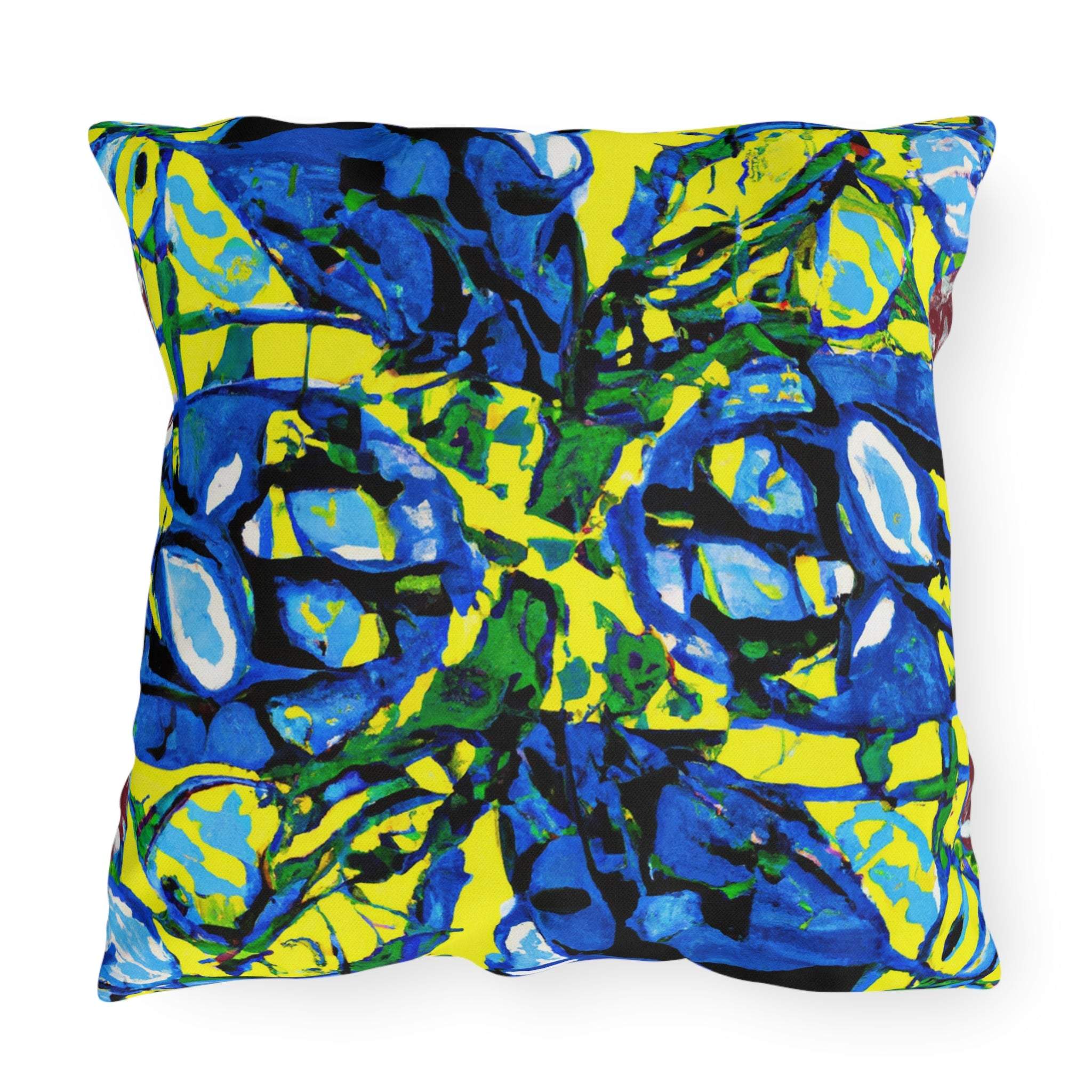 AfriCush Vibrance - African Art Inspired Outdoor Pillow-Afroadorn 