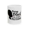 Black Blessing Bold Statement Mug-Afroadorn 