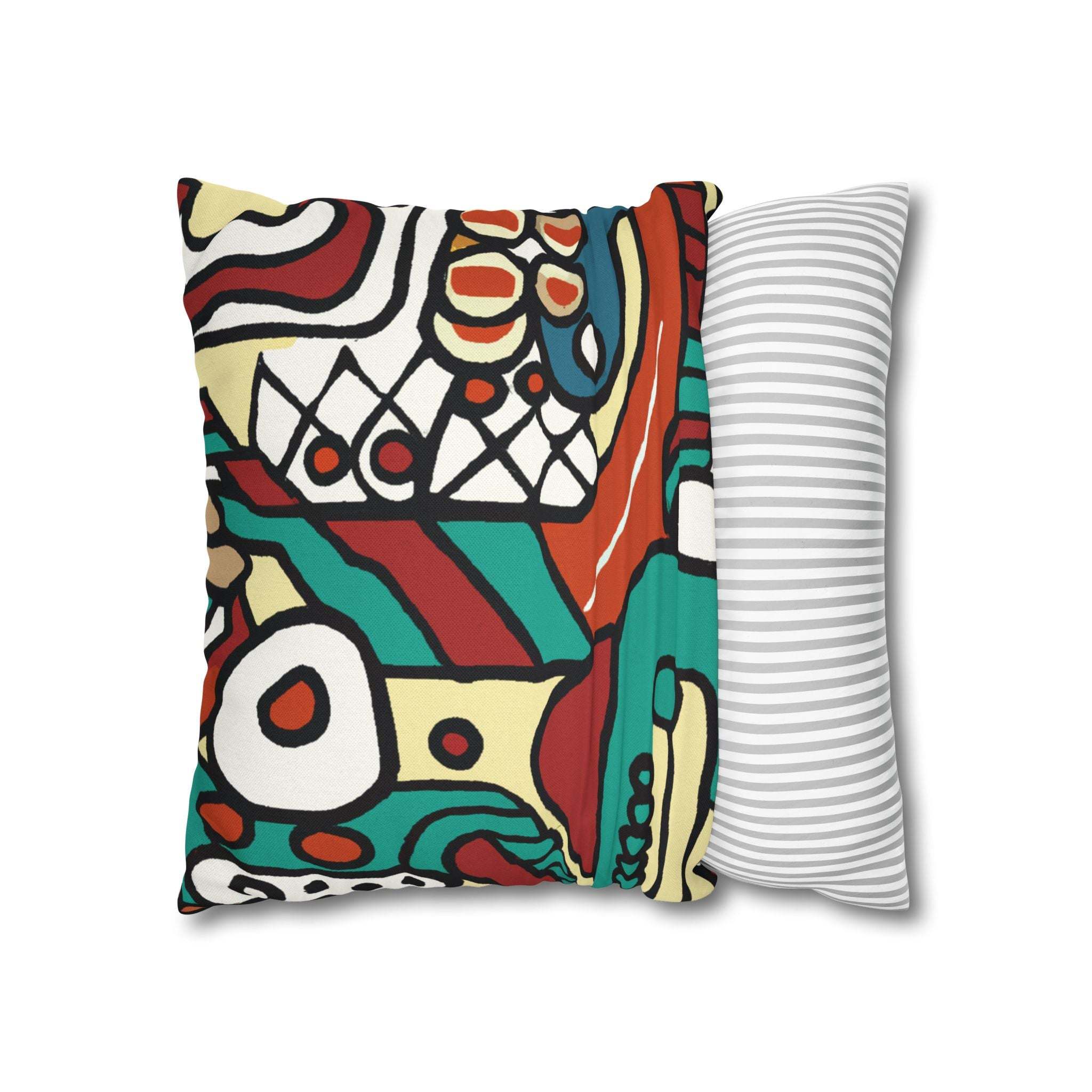 Pan-African Pride Geometric Pillow Case-Afroadorn 