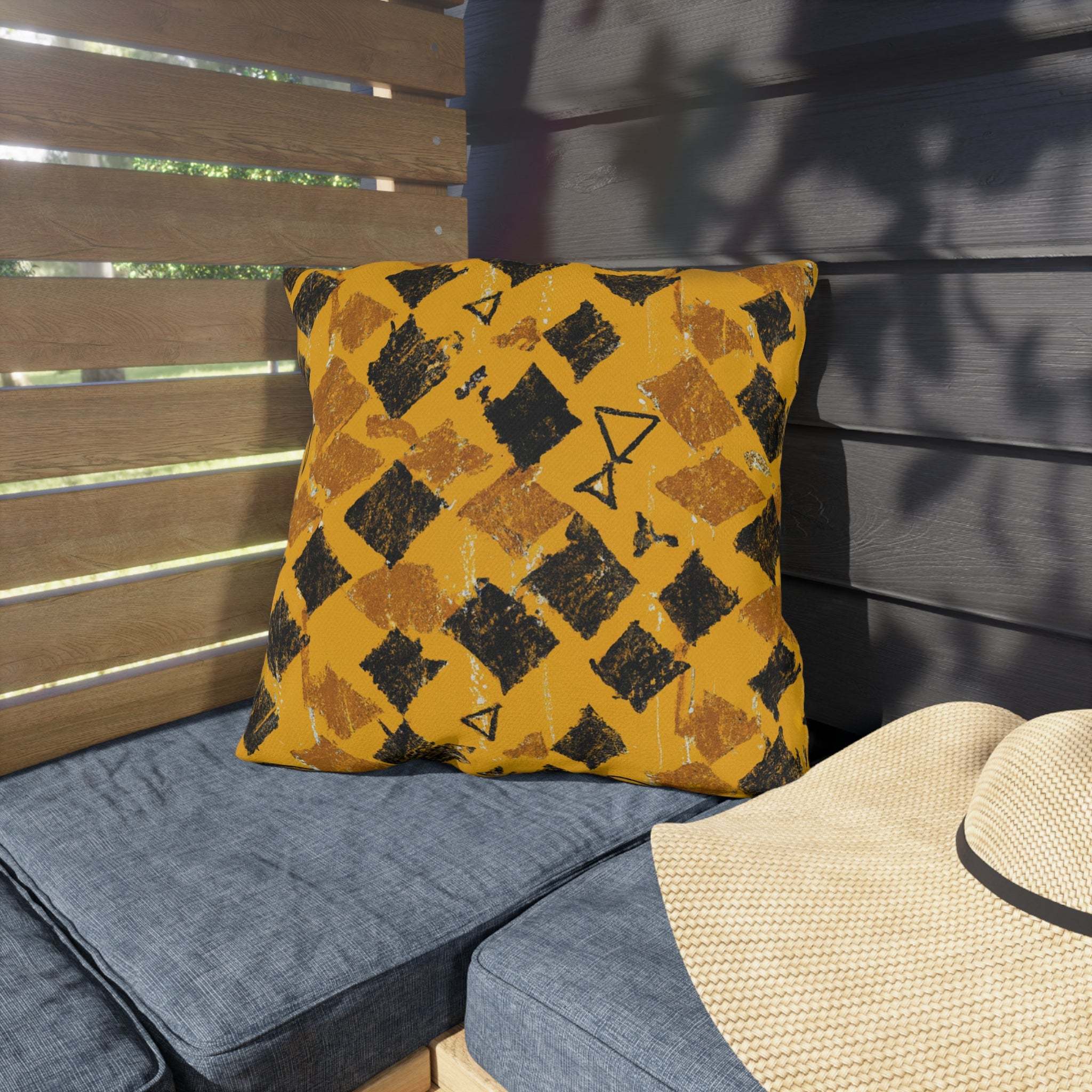 AfroLux Unity Outdoor Pillow - Vibrant African Heritage-Afroadorn 