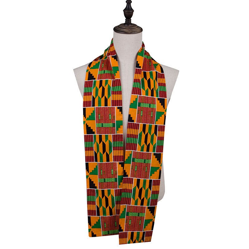 Bold Pan-African Kente Scarf-Afroadorn 