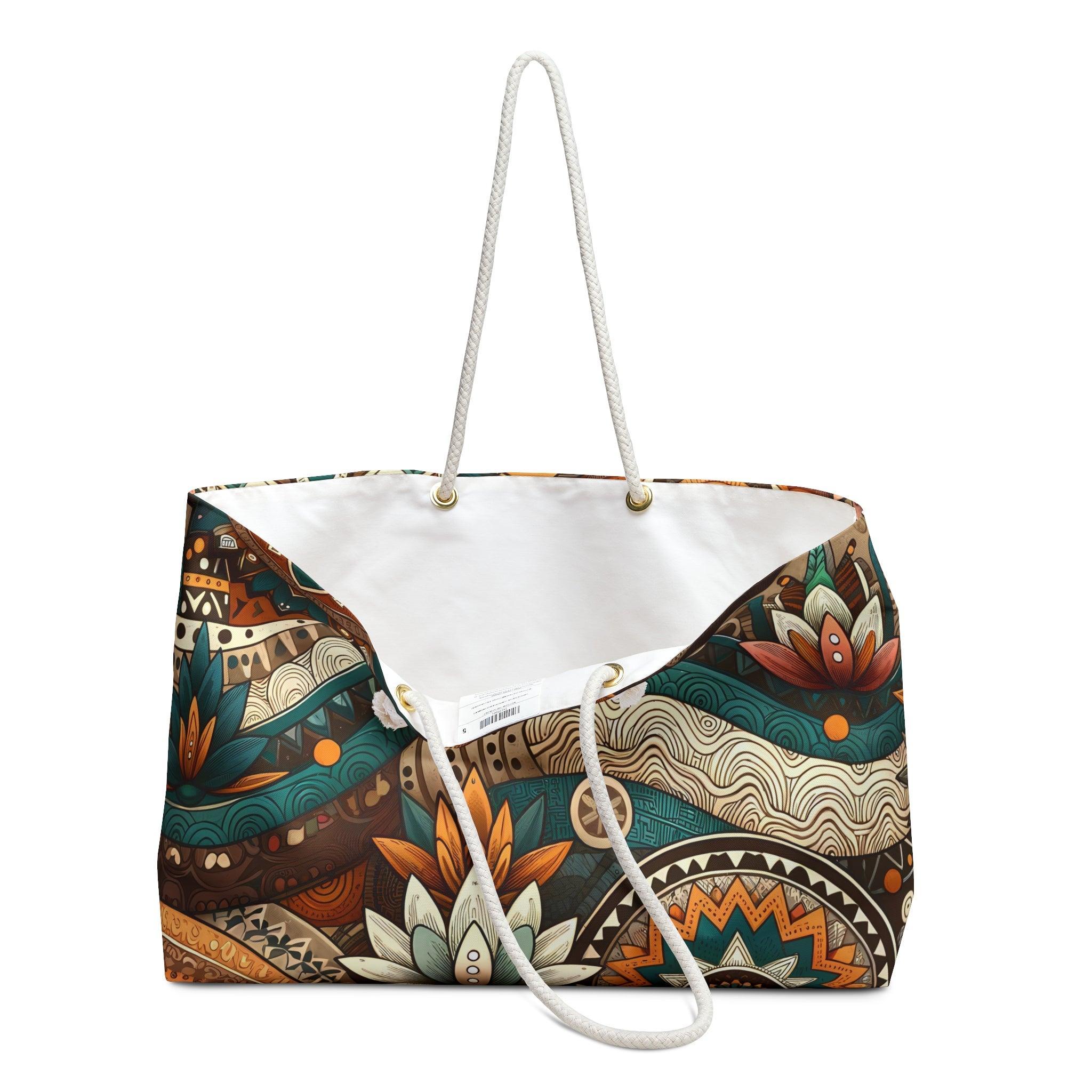 Nile's Elegance Weekender Travel Tote Bag - 24 × 13-Afroadorn 