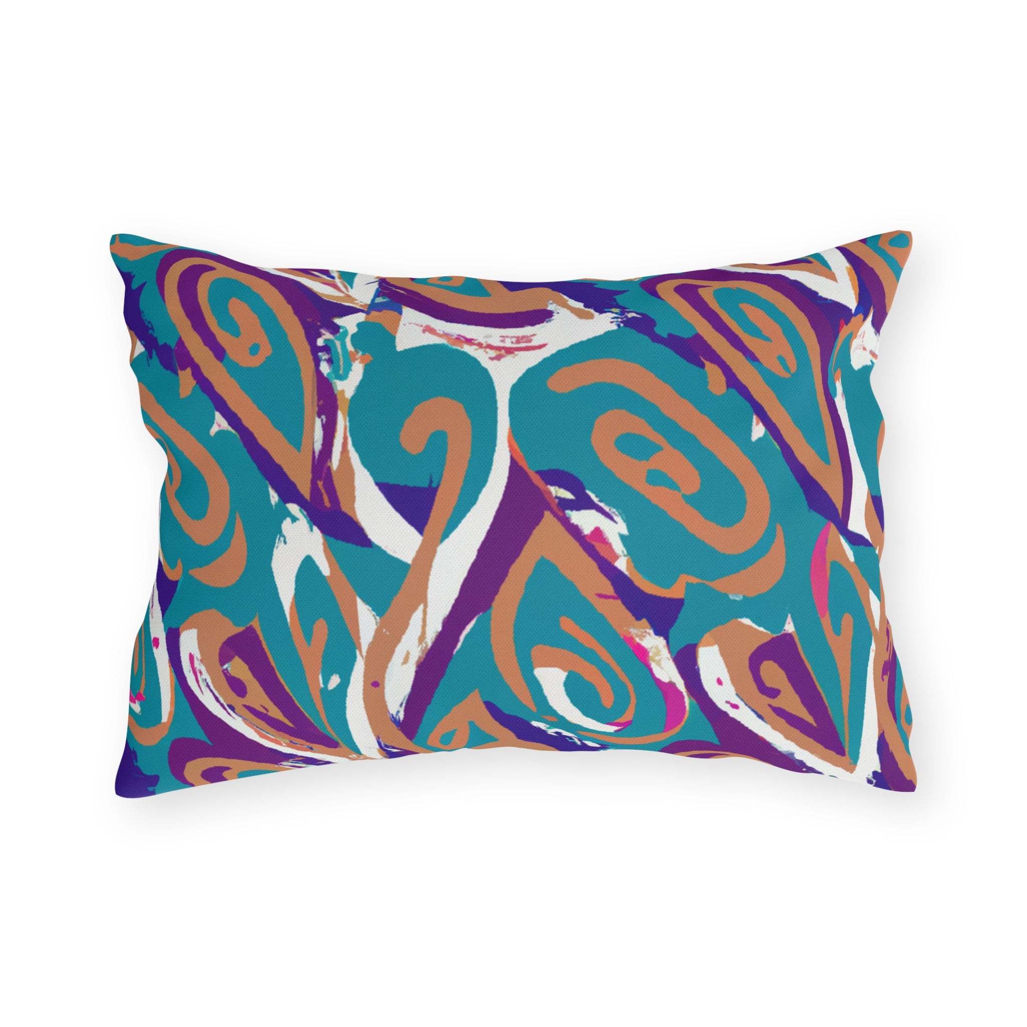 Afrisolar Vibrance - African-Inspired Outdoor Throw Pillow-Afroadorn 