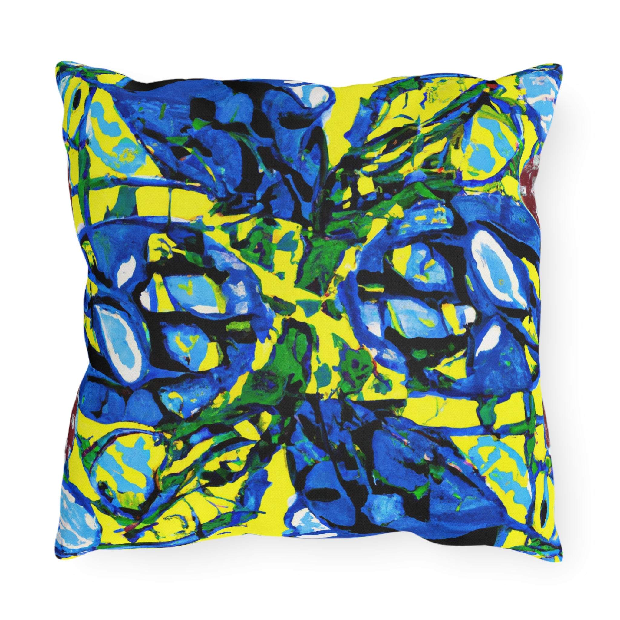 AfriCush Vibrance - African Art Inspired Outdoor Pillow-Afroadorn 