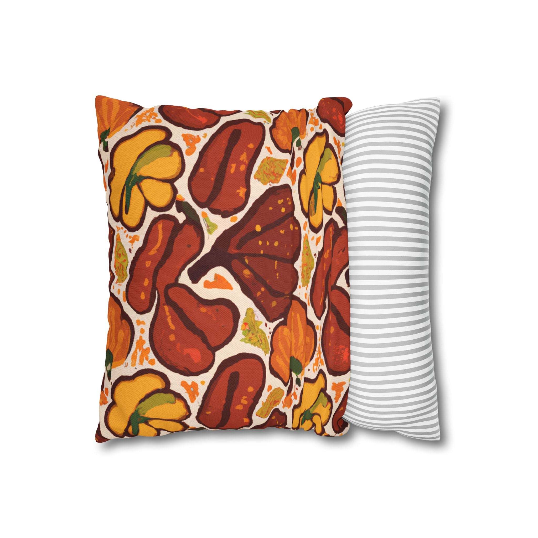 Autumn Baobab: Afrocentric Throw Pillow Cover-Afroadorn 