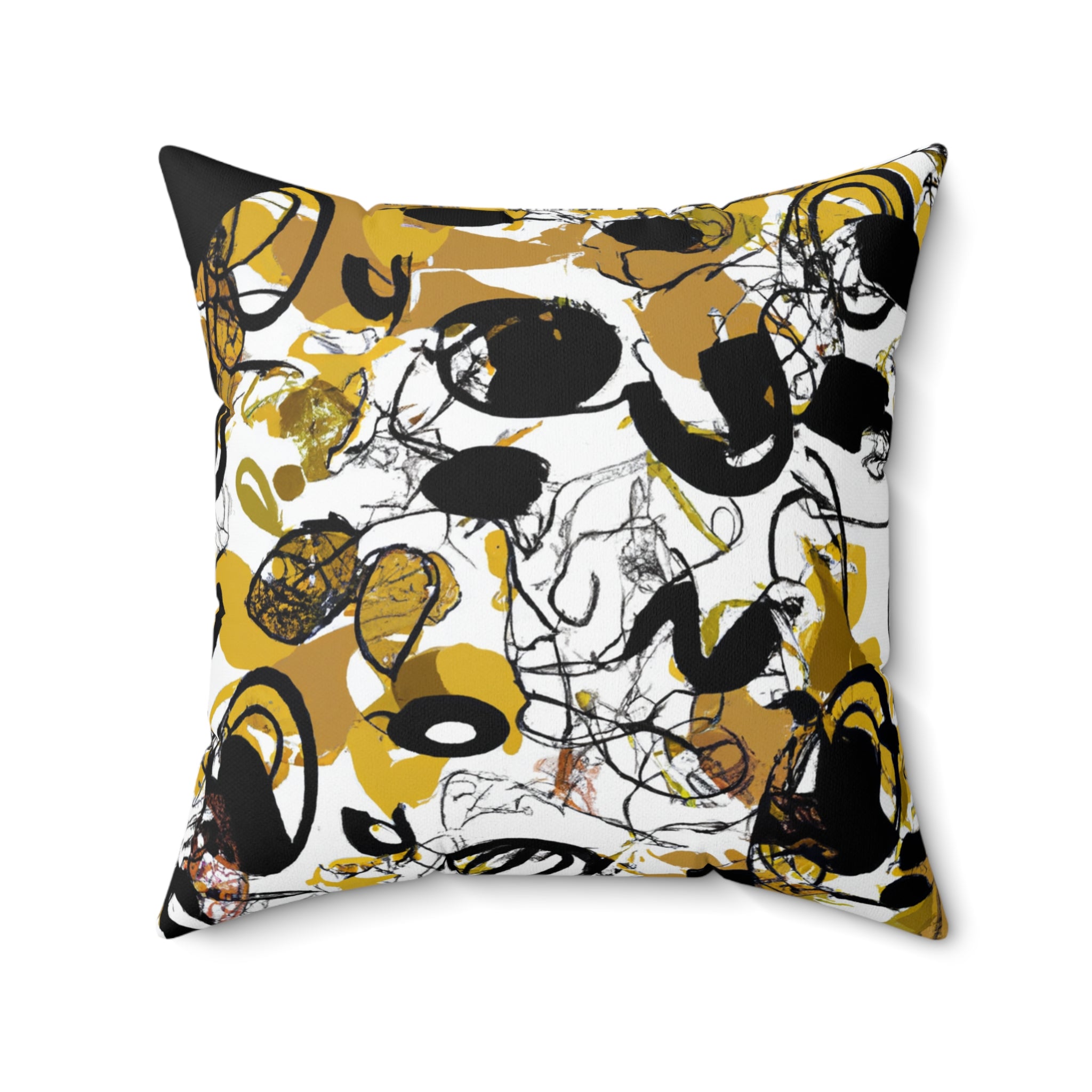 Afro Connection Abstract Throw Pillow-Afroadorn 