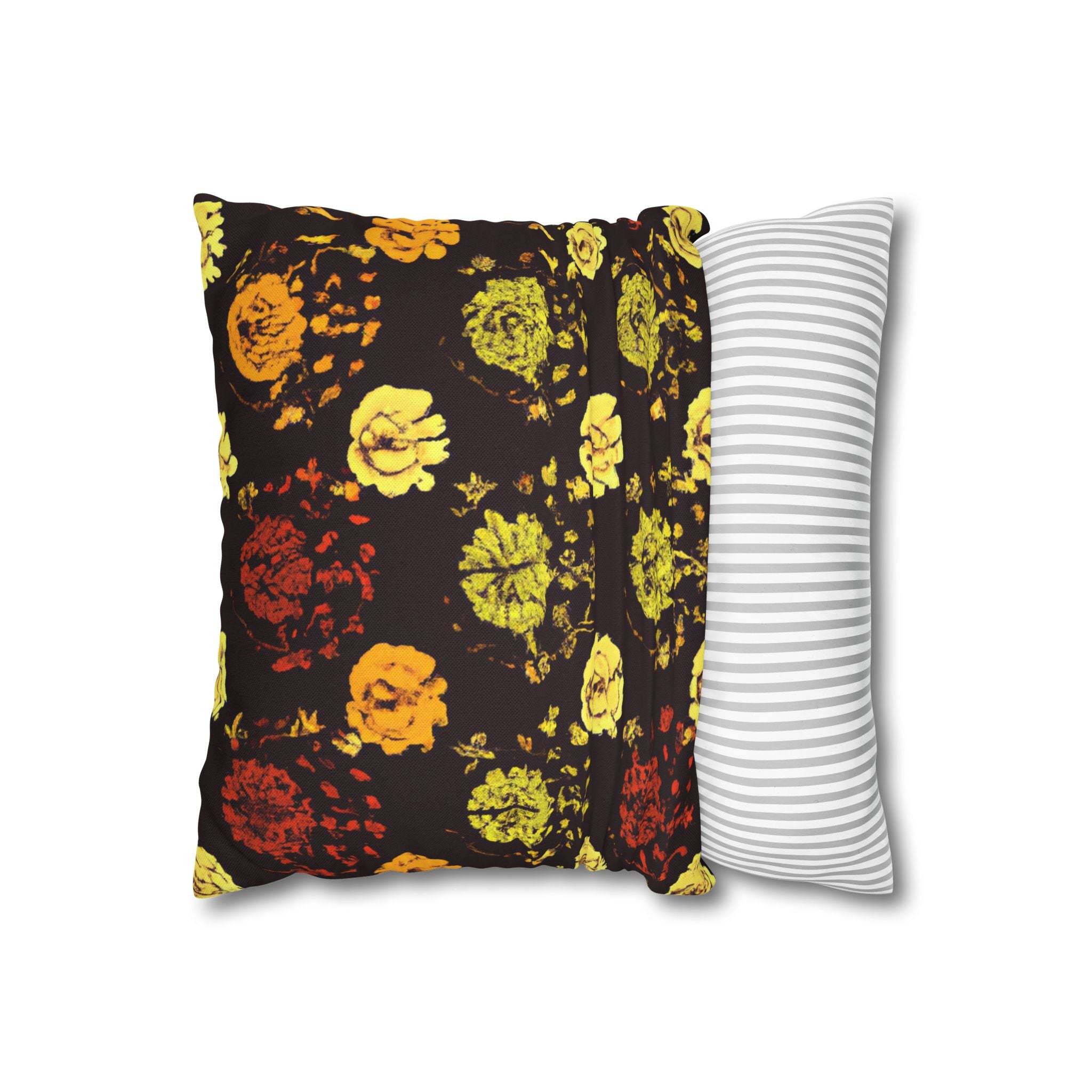 Radiant Bloom: Vibrant Asoke-Inspired Pillow Case-Afroadorn 