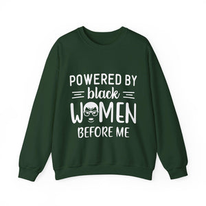 Powered By Black Women Sweatshirt-Afroadorn 