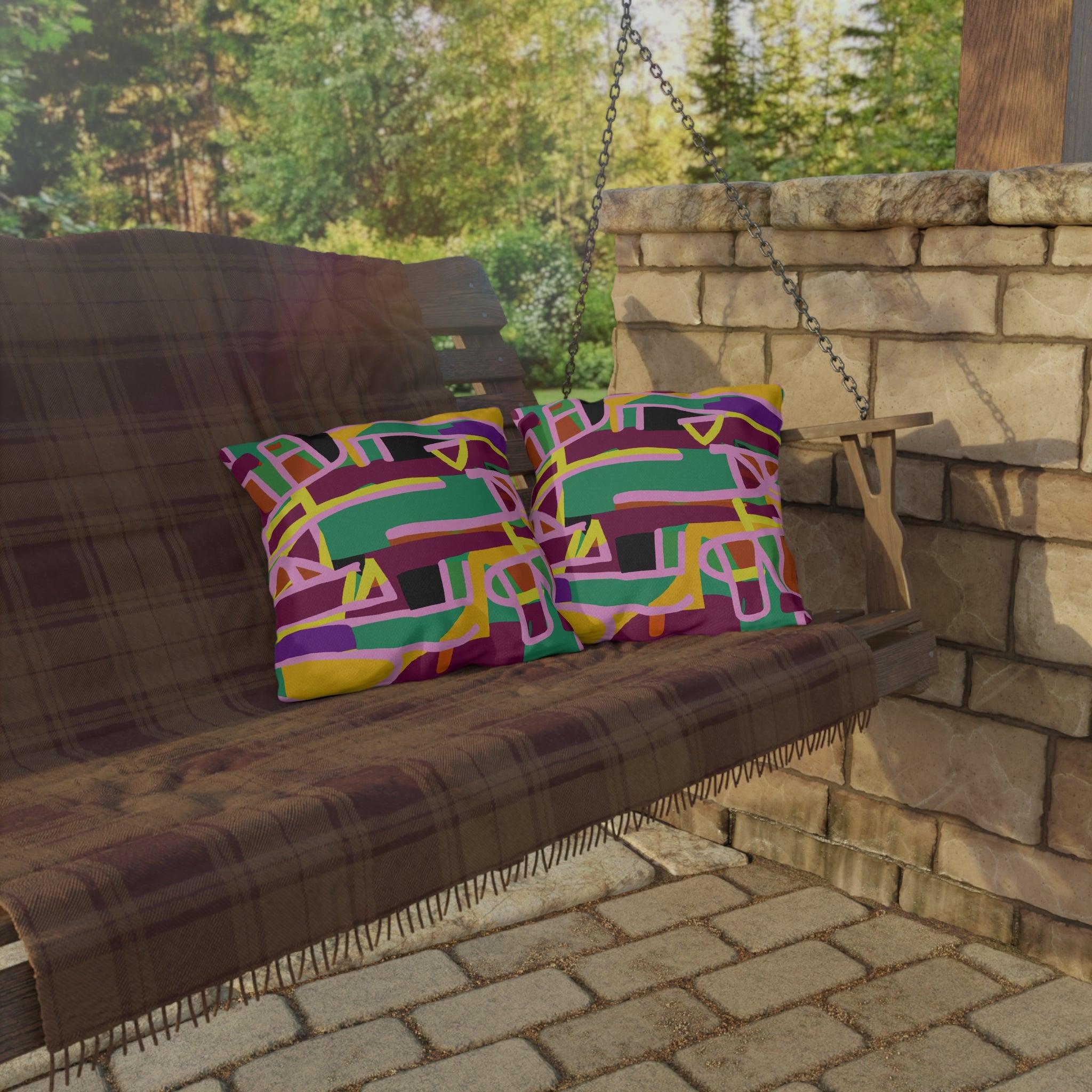 Kovango- African Inspired Outdoor Accent Pillow-Afroadorn 