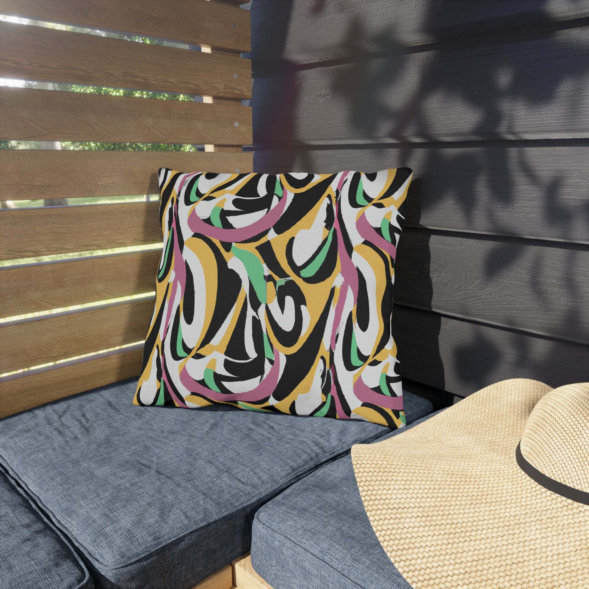 Zafari Essence African-Inspired Outdoor Throw Pillow-Afroadorn 