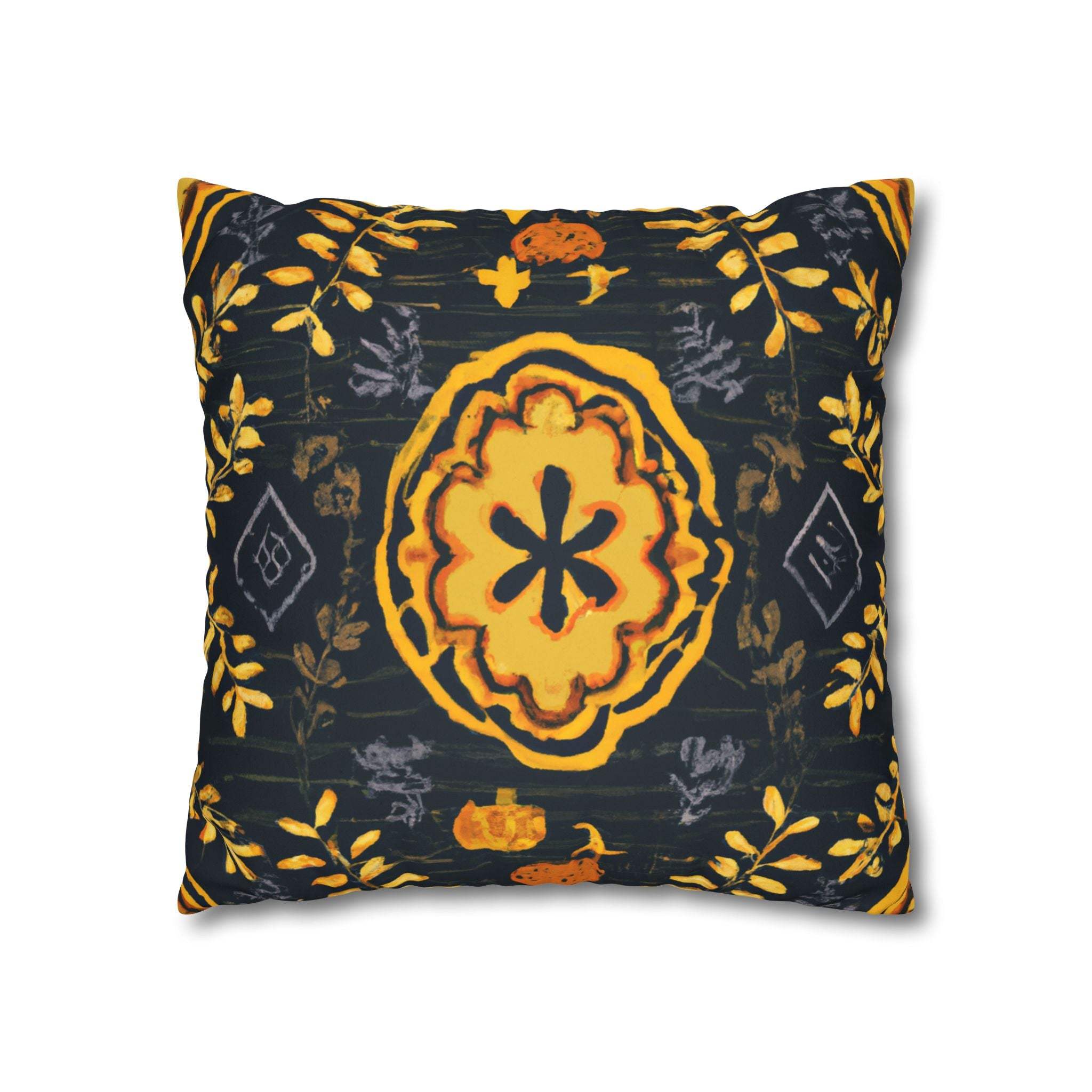 Sunbeam Roots: Tribal Print Suede Pillow Case-Afroadorn 