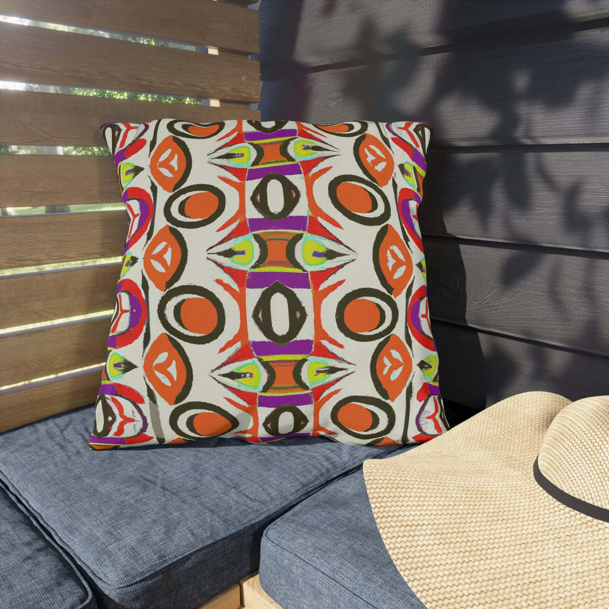 Zafari Oasis African Inspired Outdoor Throw Pillow-Afroadorn 