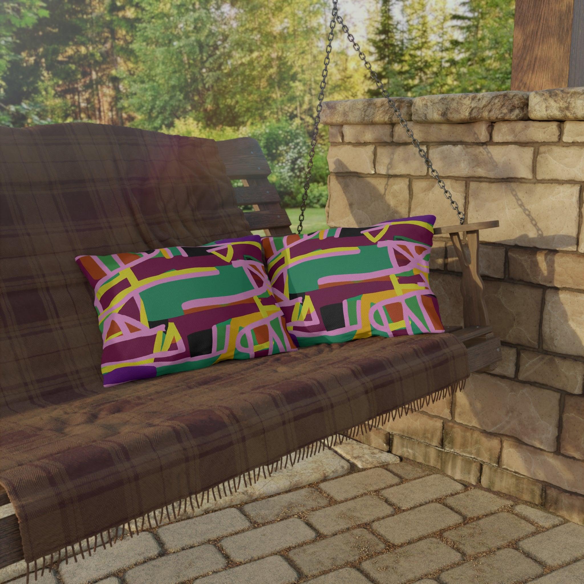 Kovango- African Inspired Outdoor Accent Pillow-Afroadorn 