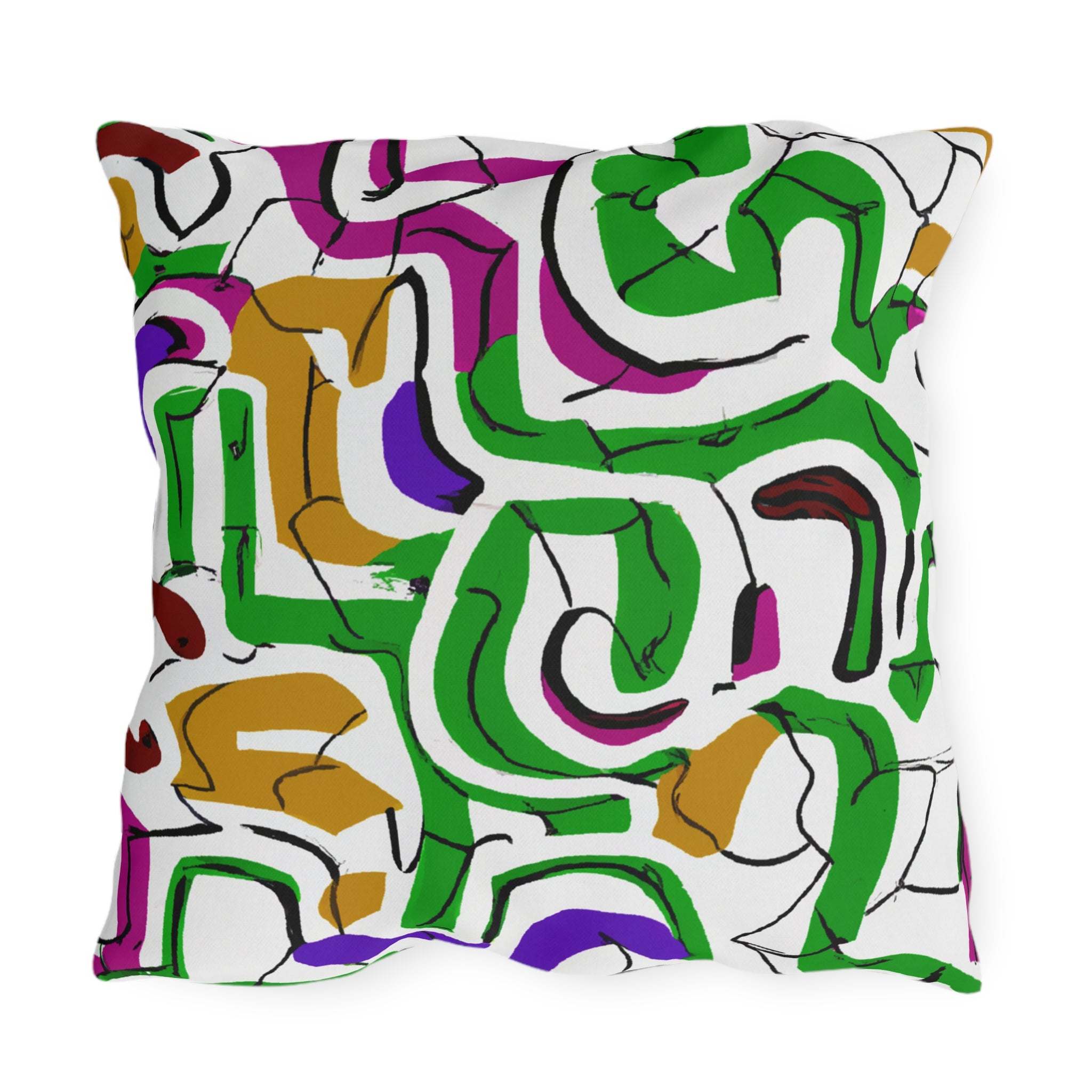 Unity in Colors Outdoor Throw Pillow-Afroadorn 