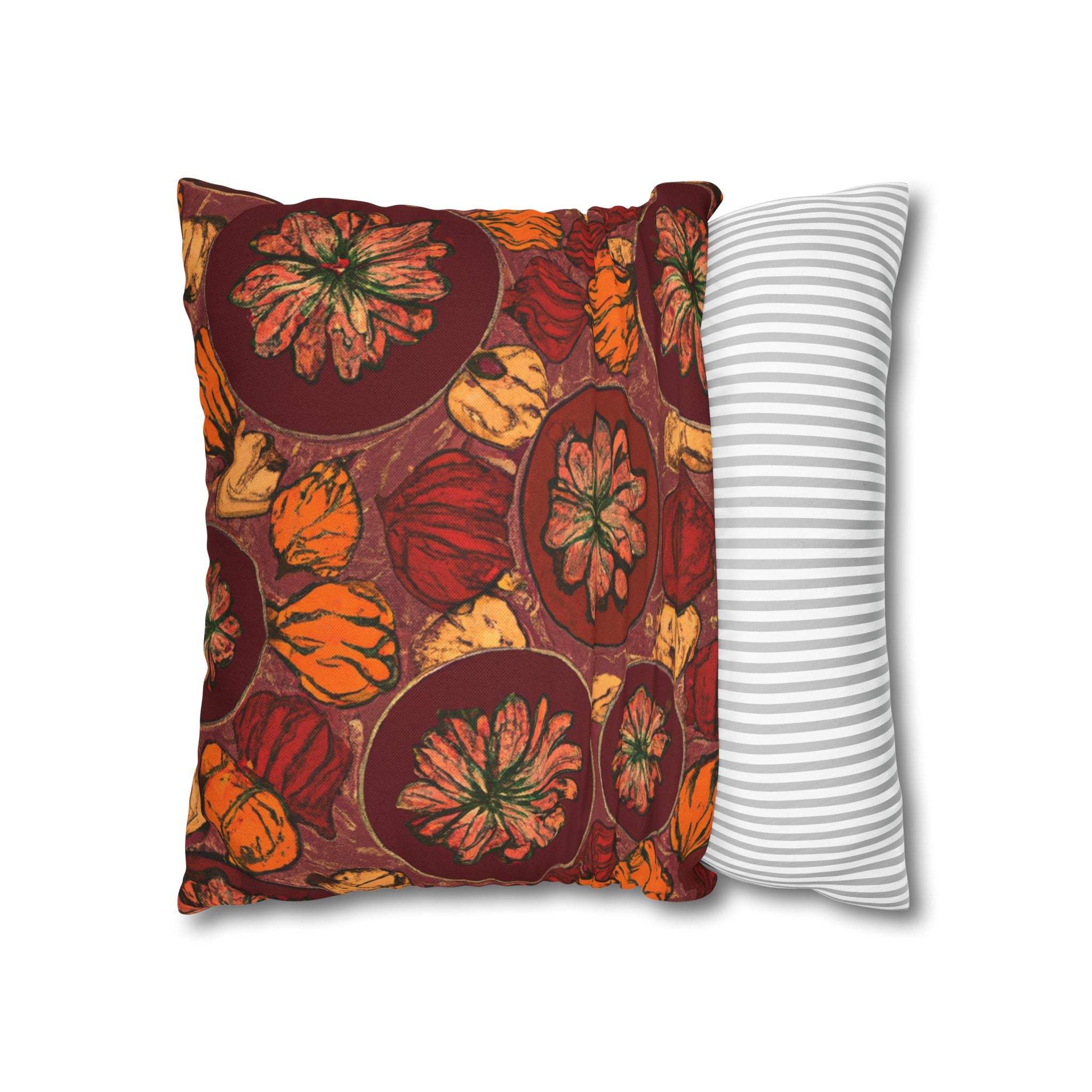 Earthy Vibes African Print Throw Pillow Case-Afroadorn 