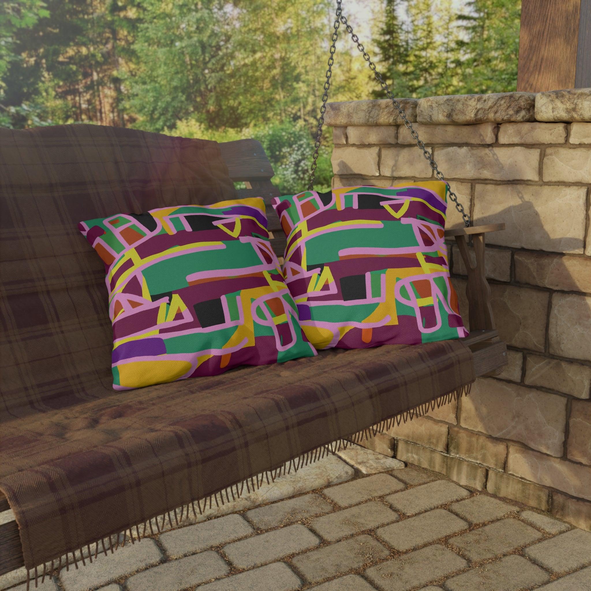 Kovango- African Inspired Outdoor Accent Pillow-Afroadorn 