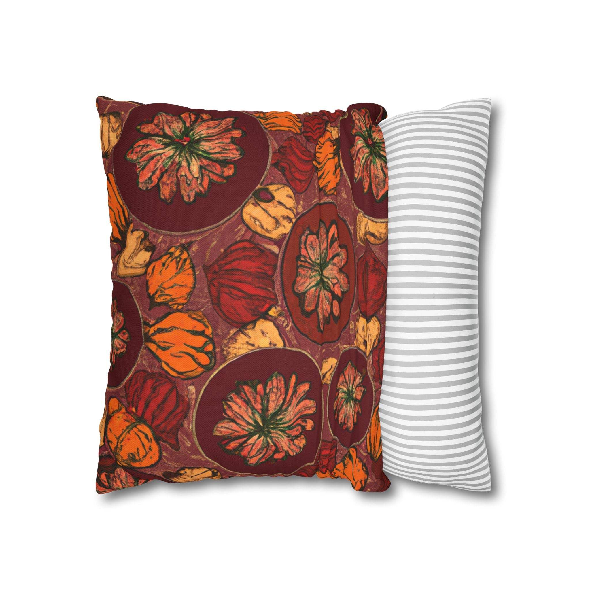 Earthy Vibes African Print Throw Pillow Case-Afroadorn 