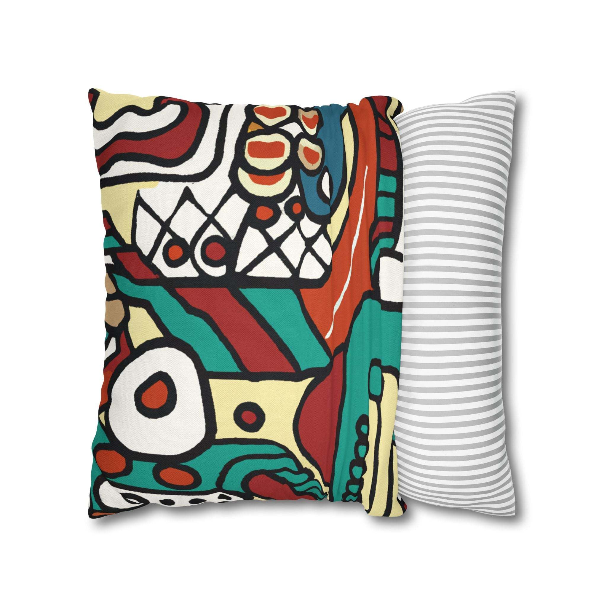 Pan-African Pride Geometric Pillow Case-Afroadorn 