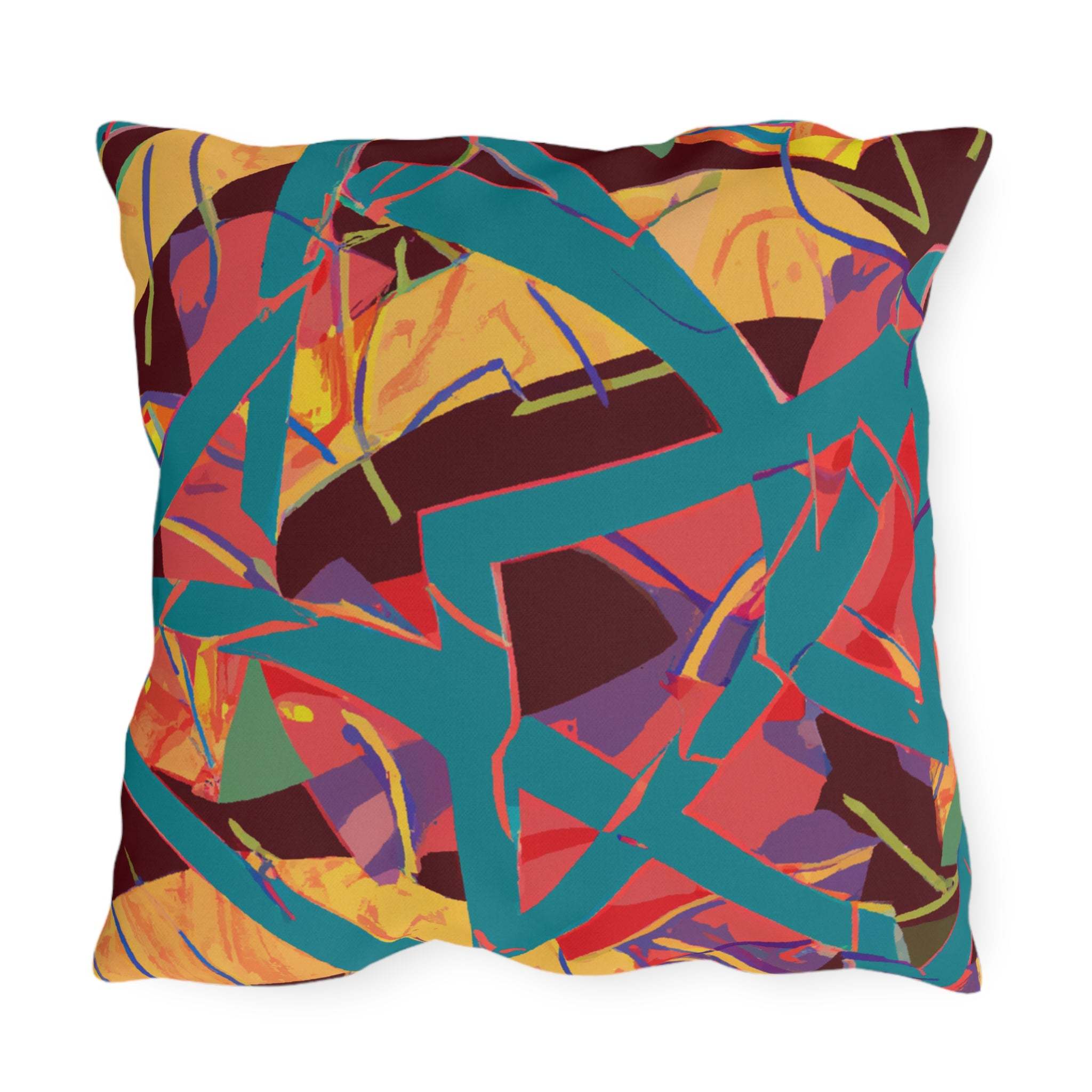 Vibrant Heritage Outdoor Throw Pillow-Afroadorn 