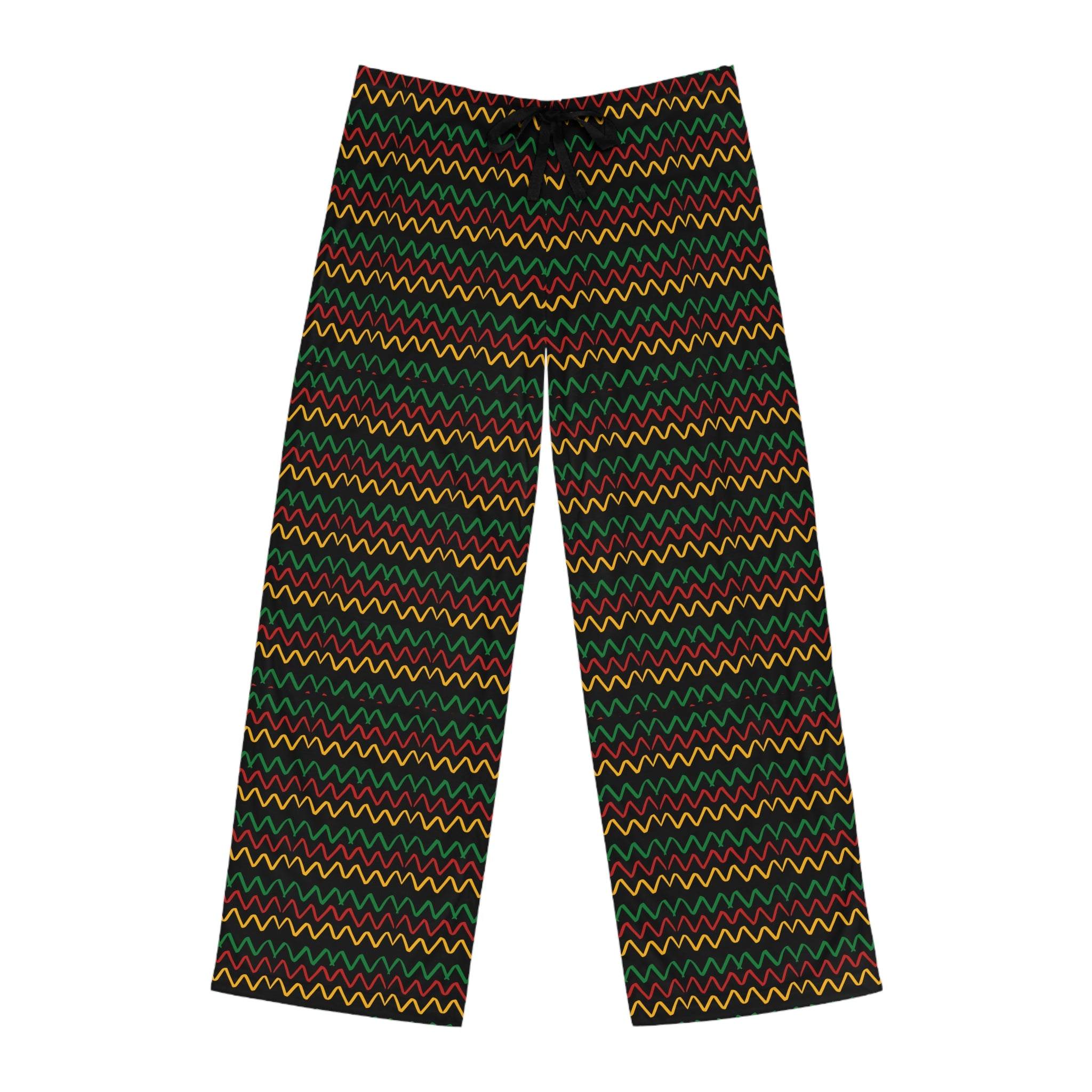 Pan-African Zigzag Pajama Pants-Afroadorn 