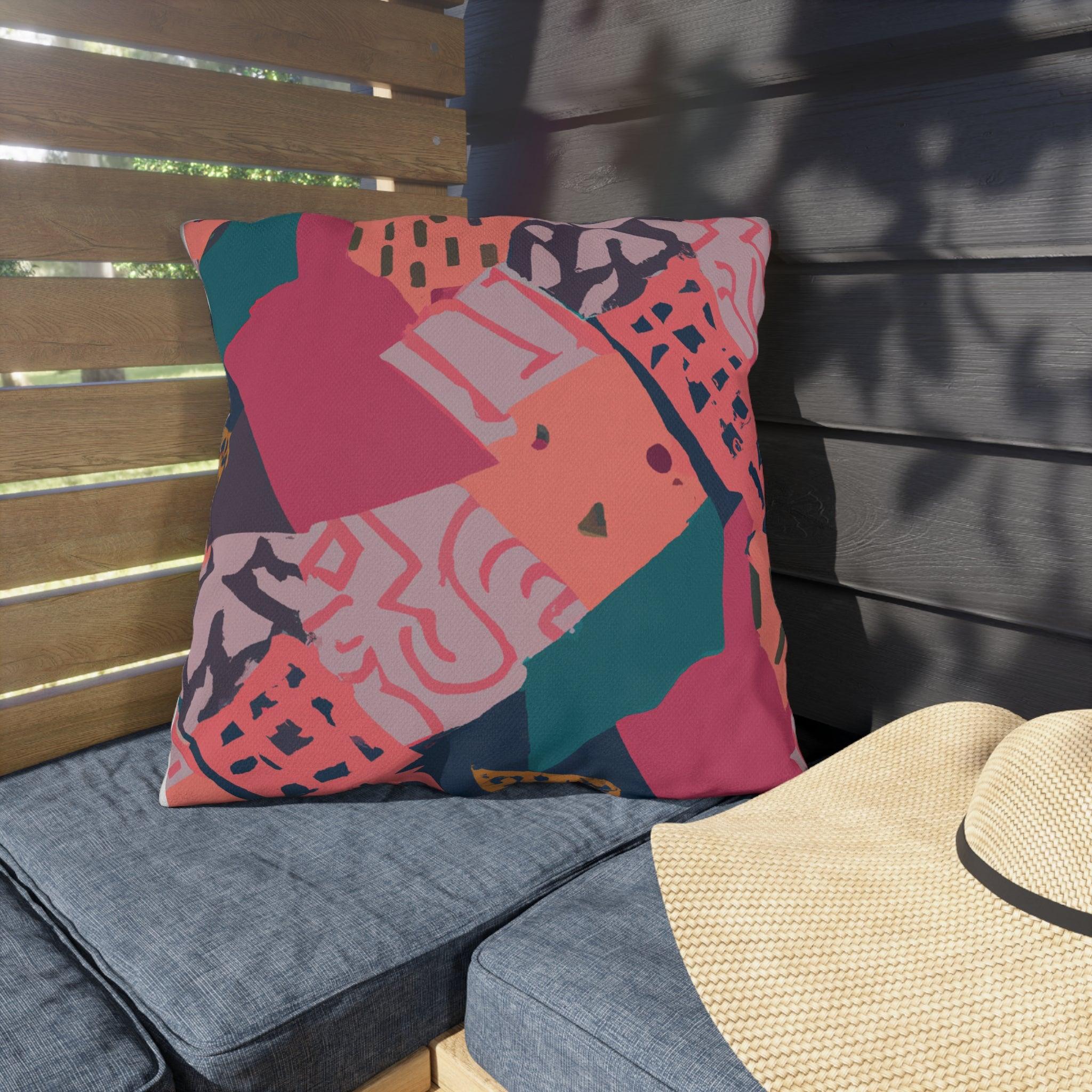 Kikarusho- African Inspired Outdoor Accent Pillow-Afroadorn 