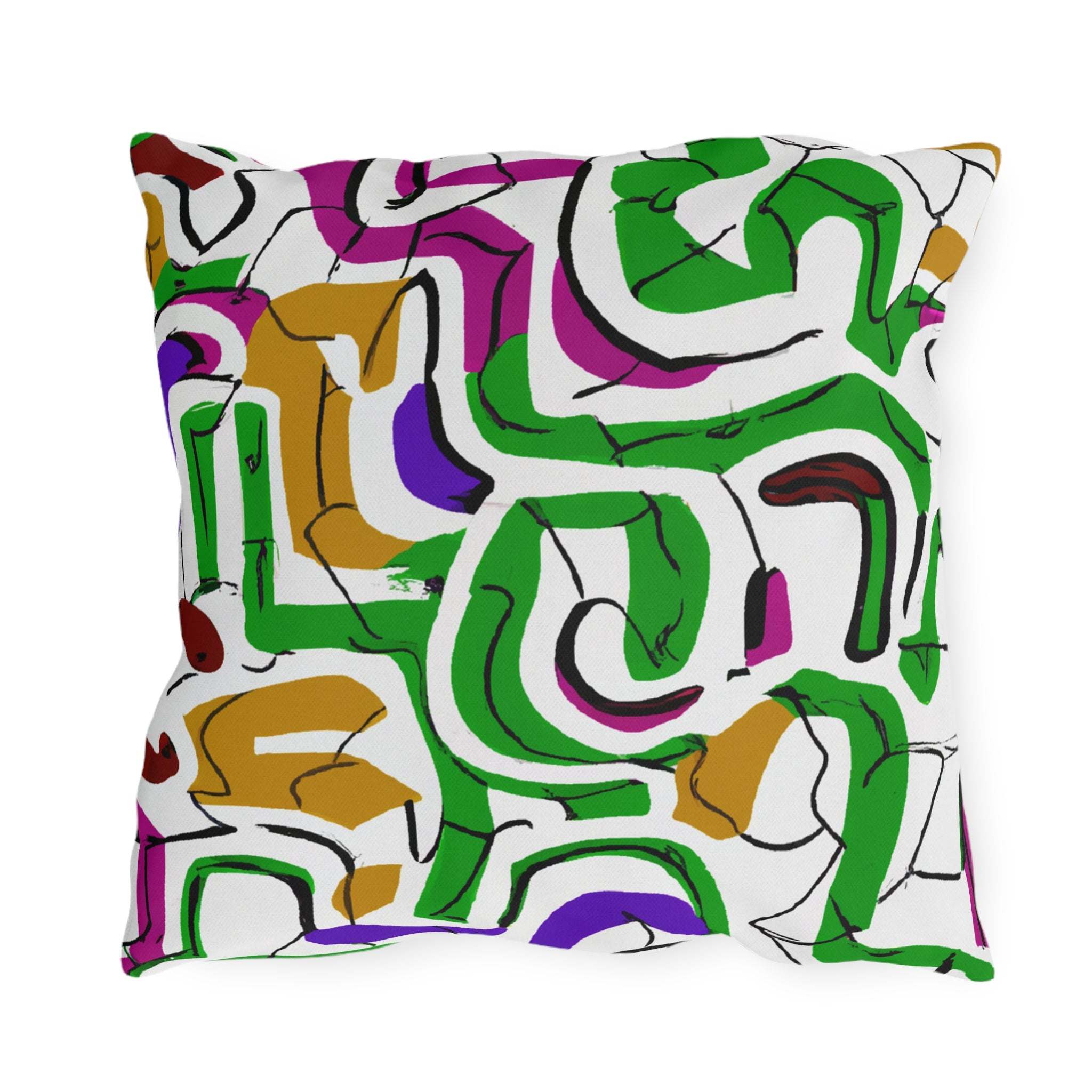 Unity in Colors Outdoor Throw Pillow-Afroadorn 