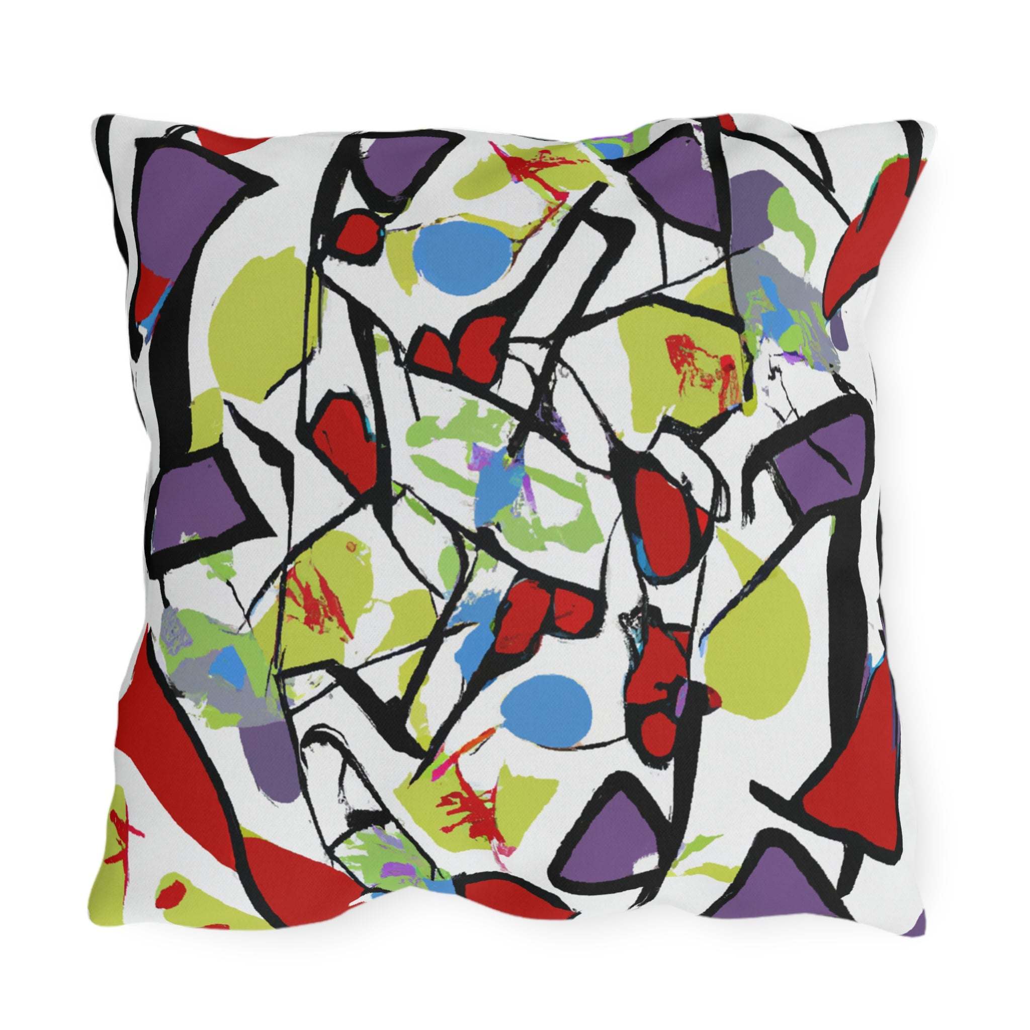 AfroSunset Geometric Oasis Outdoor Pillow-Afroadorn 