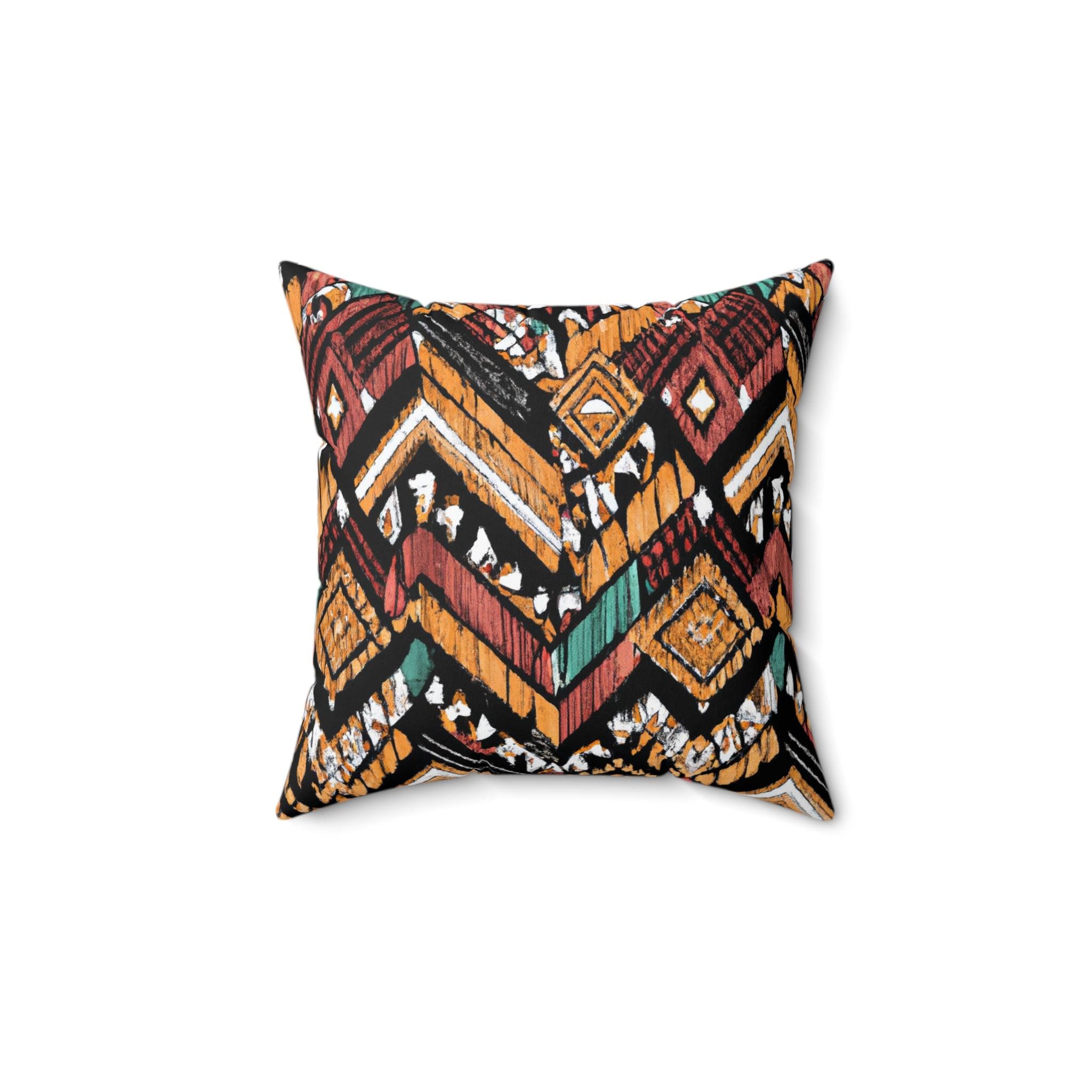 African Essence Earthy Tones Throw Pillow-Afroadorn 