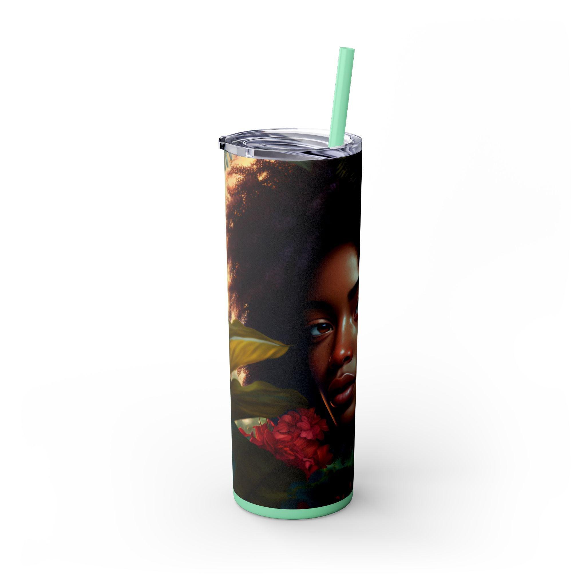 African Essence 20oz Skinny Tumbler-Afroadorn 