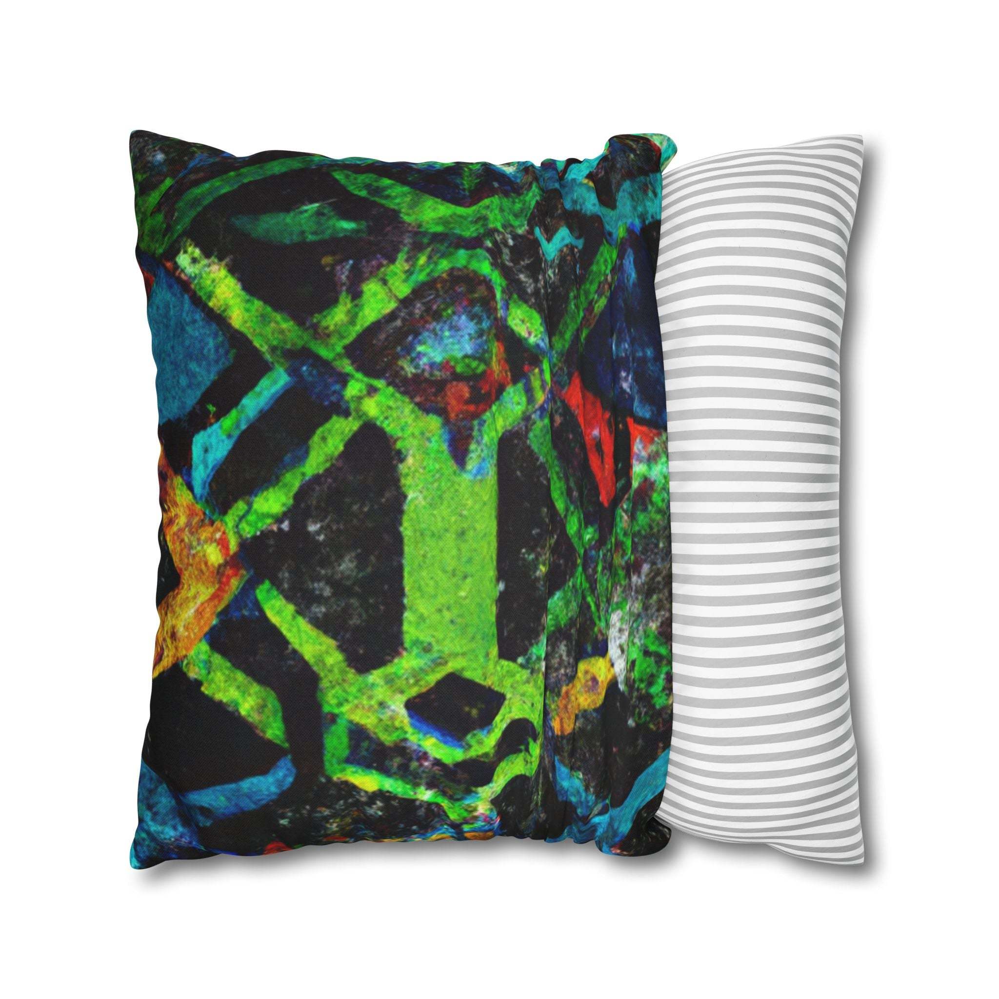 Vibrant Afrocentric Strength Pillow Case-Afroadorn 