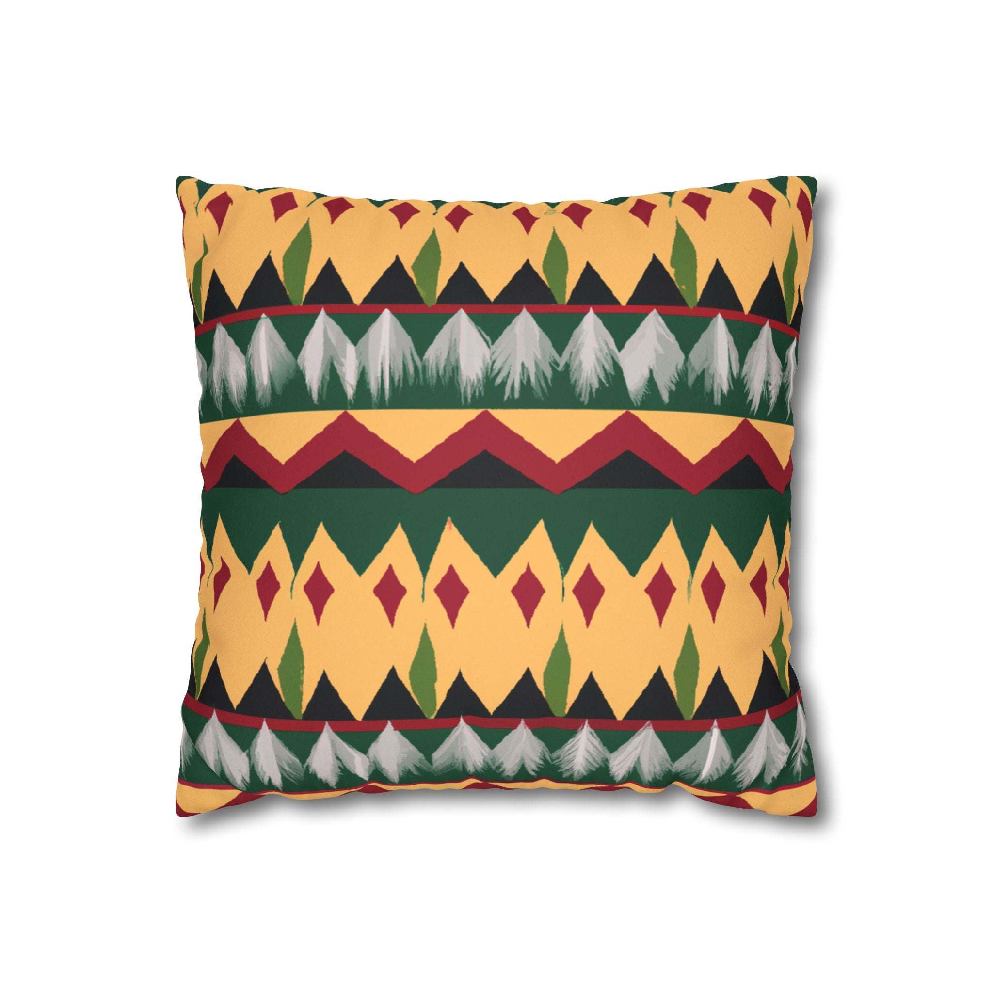 Pan-African Unity Geometric Pillow Case-Afroadorn 