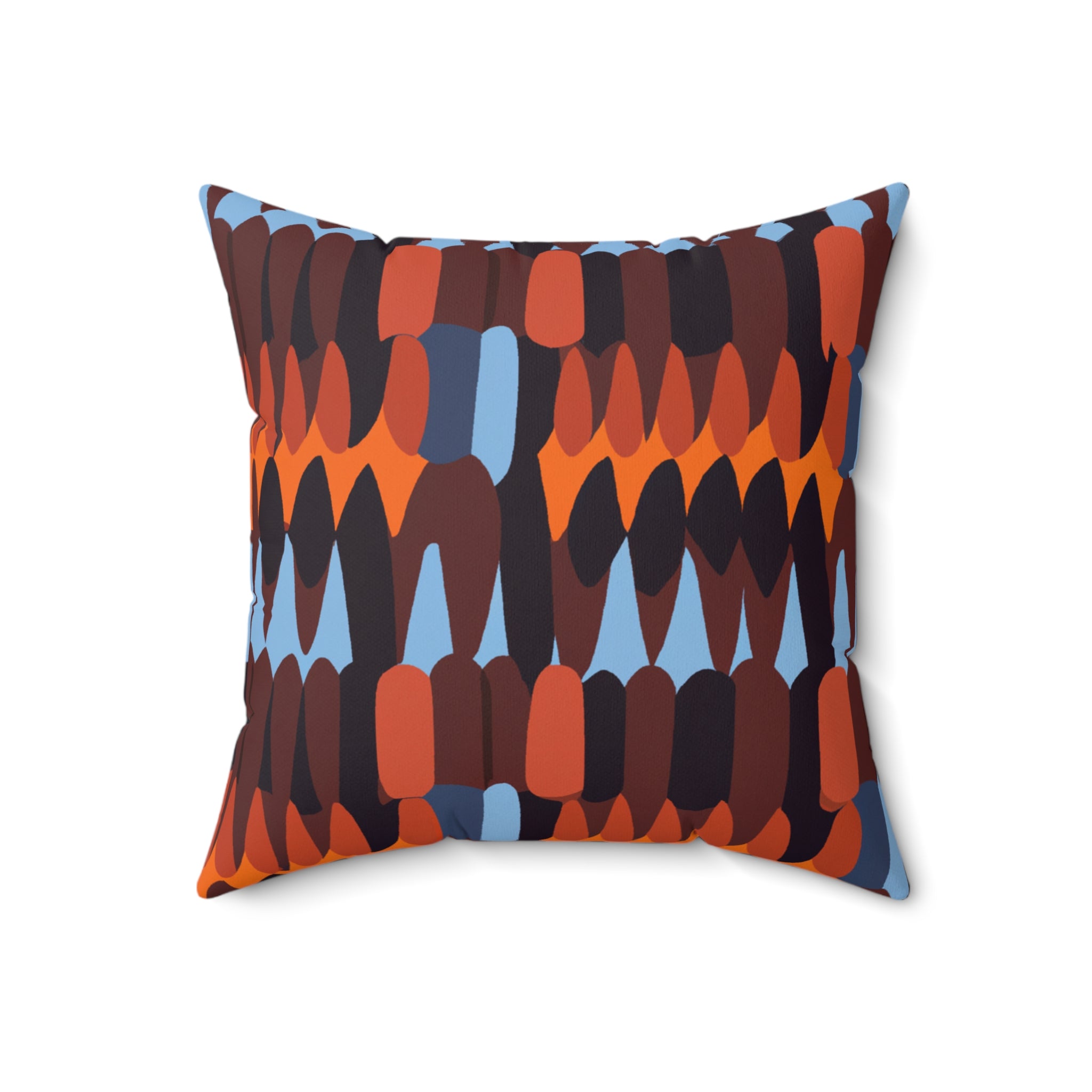 Afro Heritage Earth Tone Throw Pillow-Afroadorn 