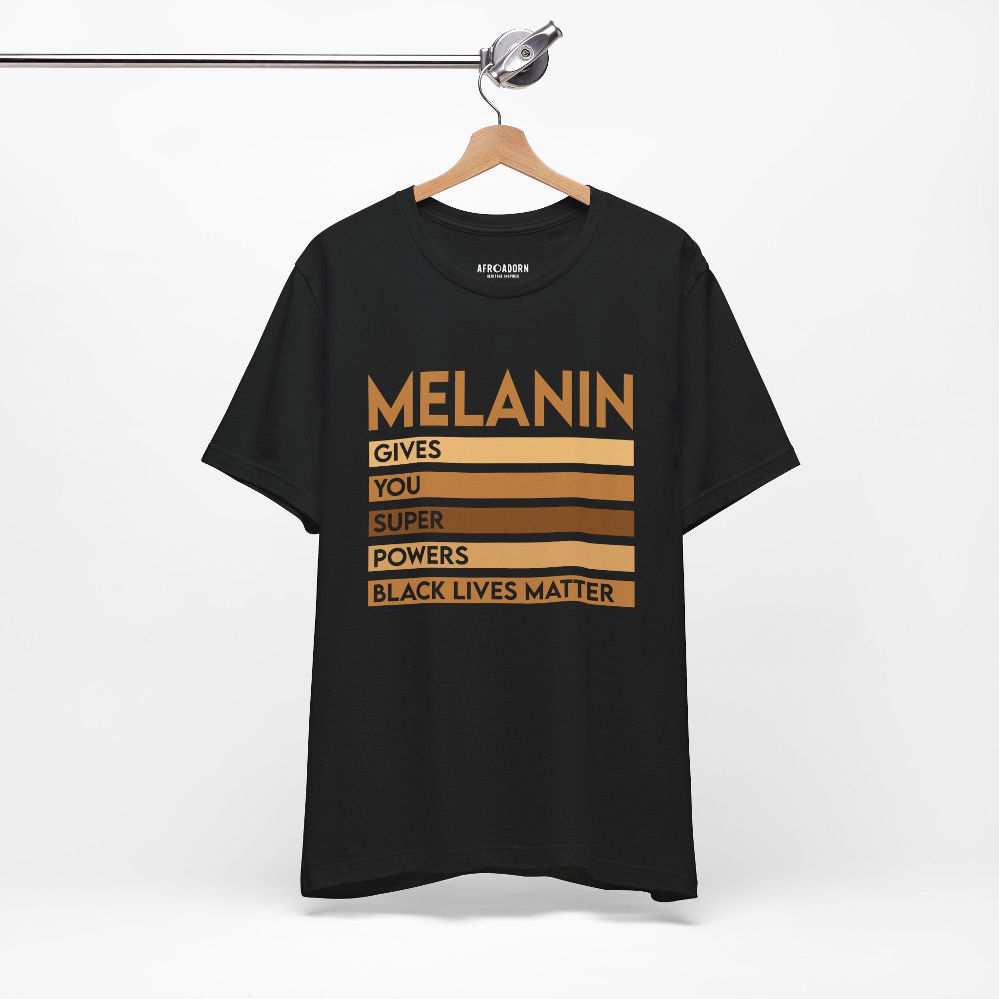 Melanin Super Power Statement T-Shirt-Afroadorn 