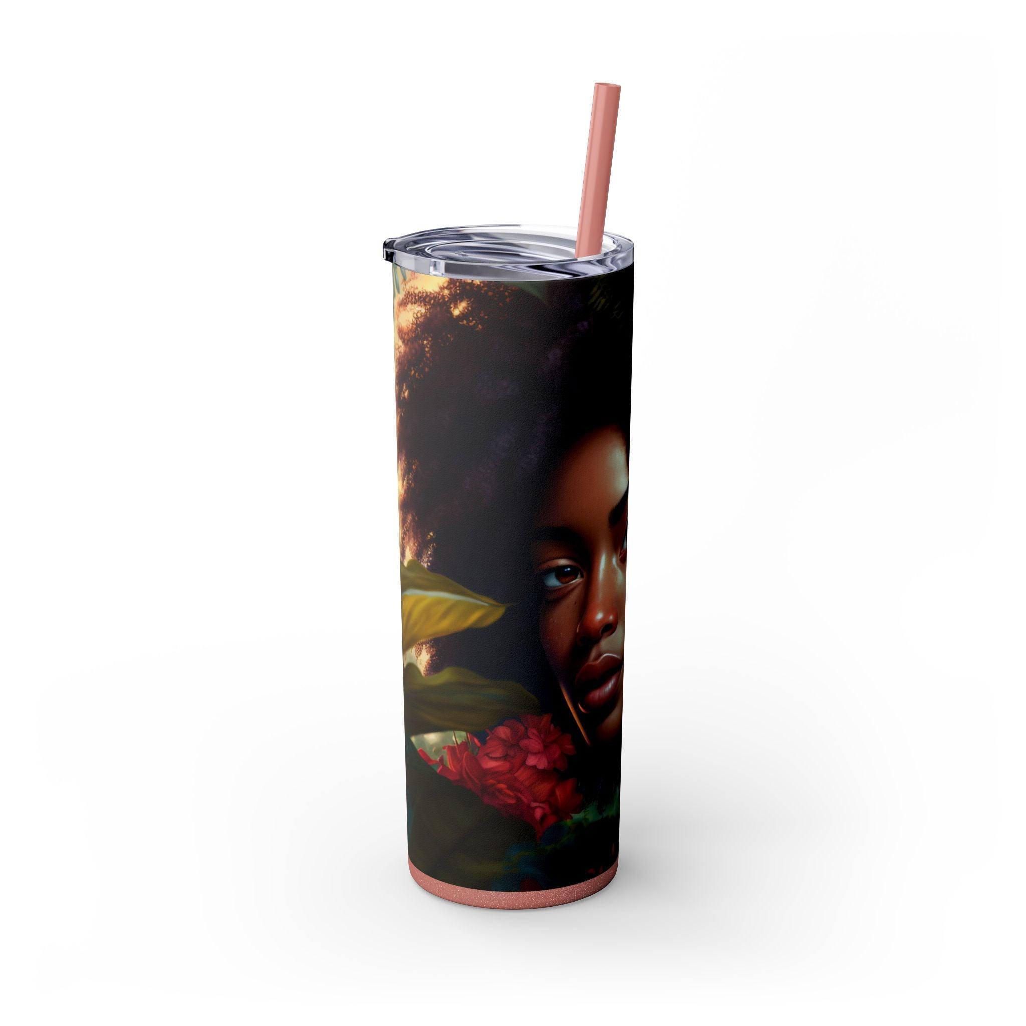 African Essence 20oz Skinny Tumbler-Afroadorn 