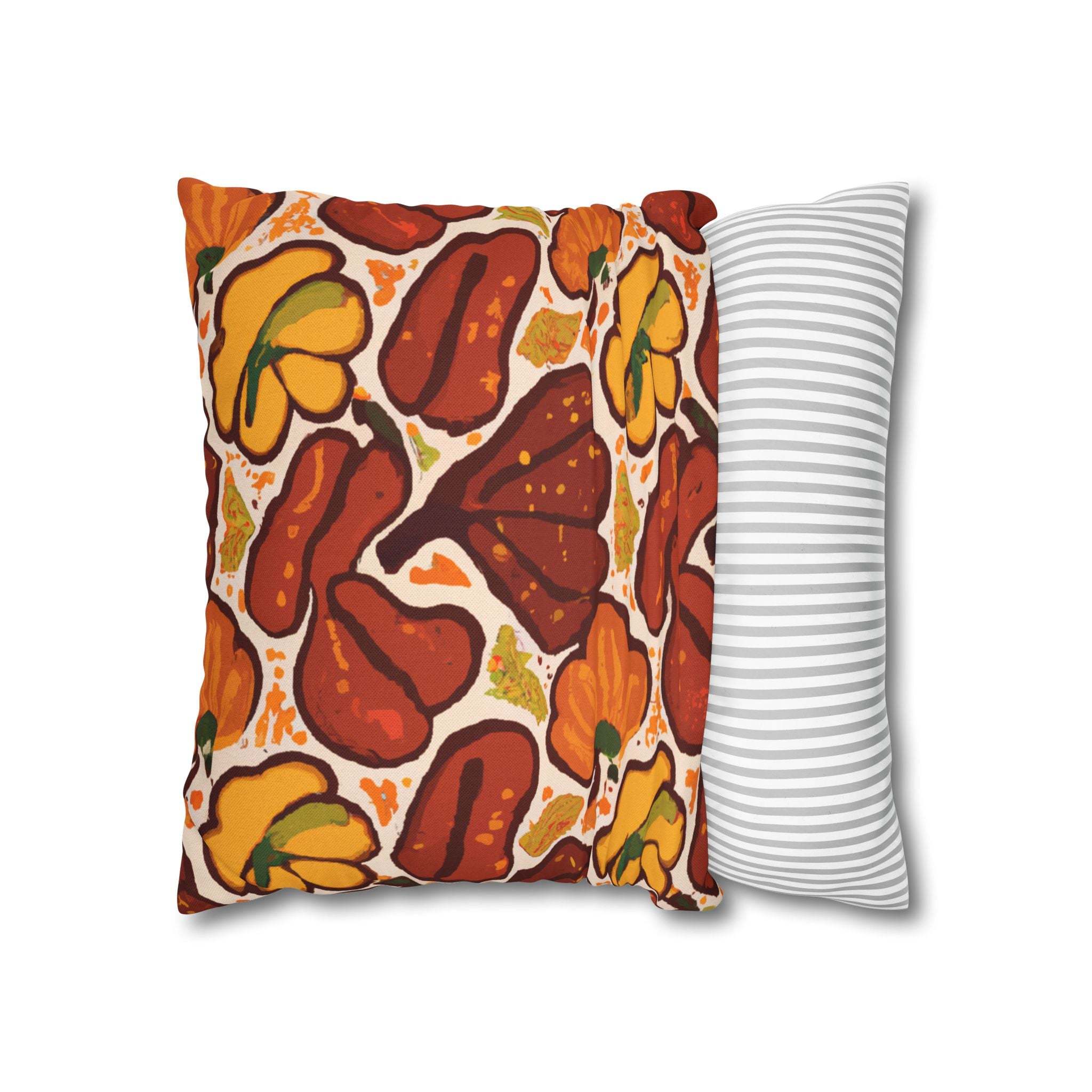 Autumn Baobab: Afrocentric Throw Pillow Cover-Afroadorn 