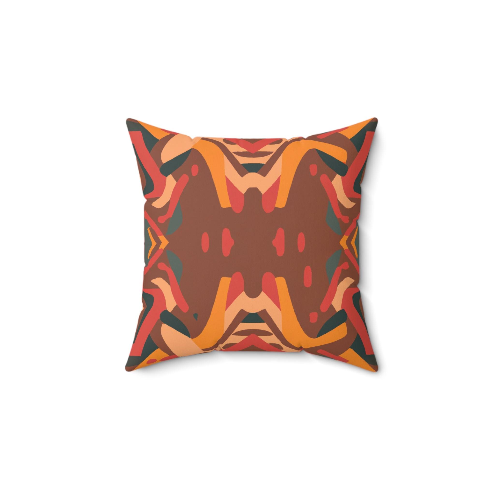 Earthy Tones Afrocentric Throw Pillow-Afroadorn 