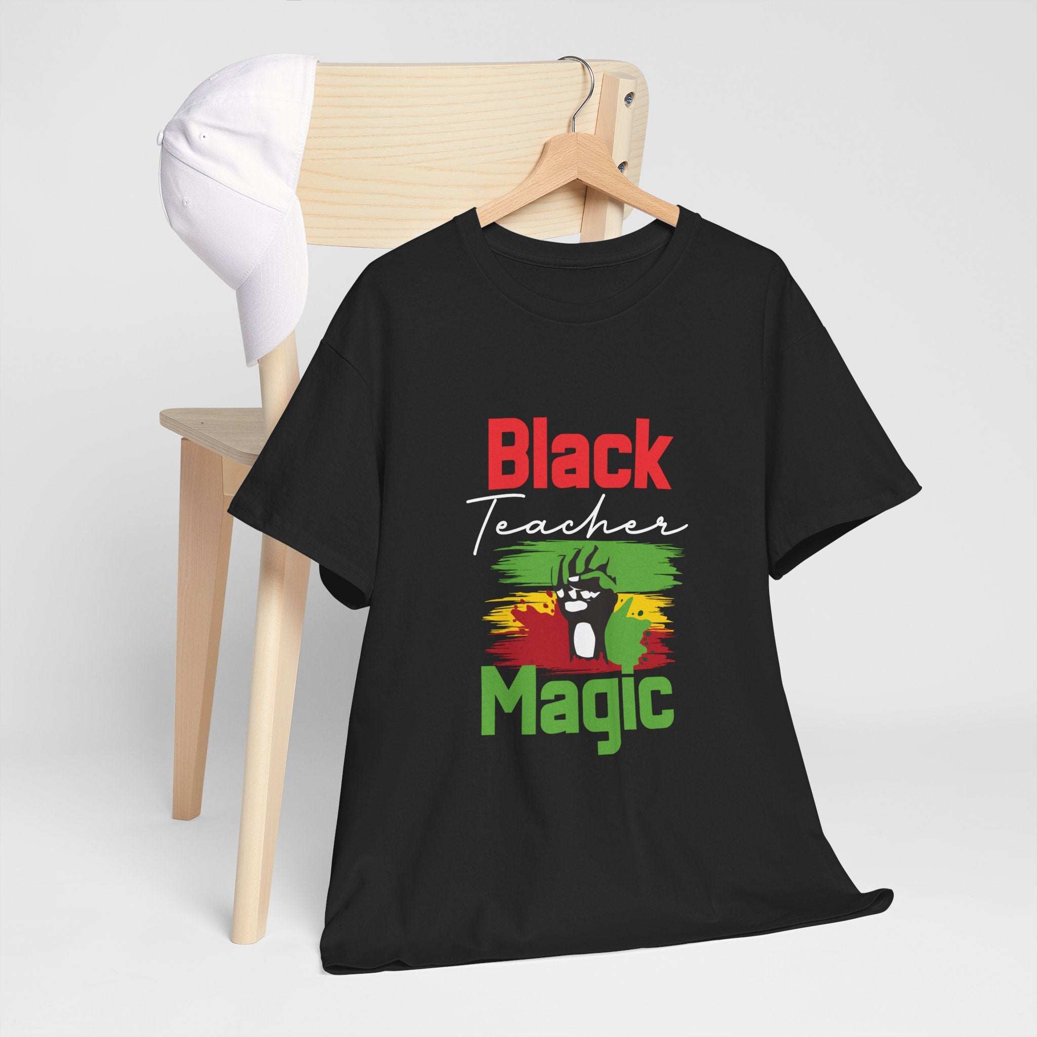 Black Teacher Magic T-Shirt-Afroadorn 