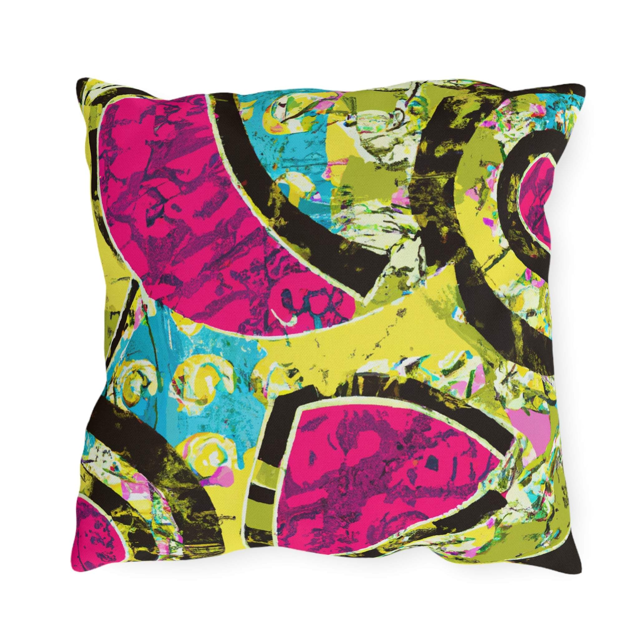 Serengeti Sunset Outdoor Throw Pillow-Afroadorn 