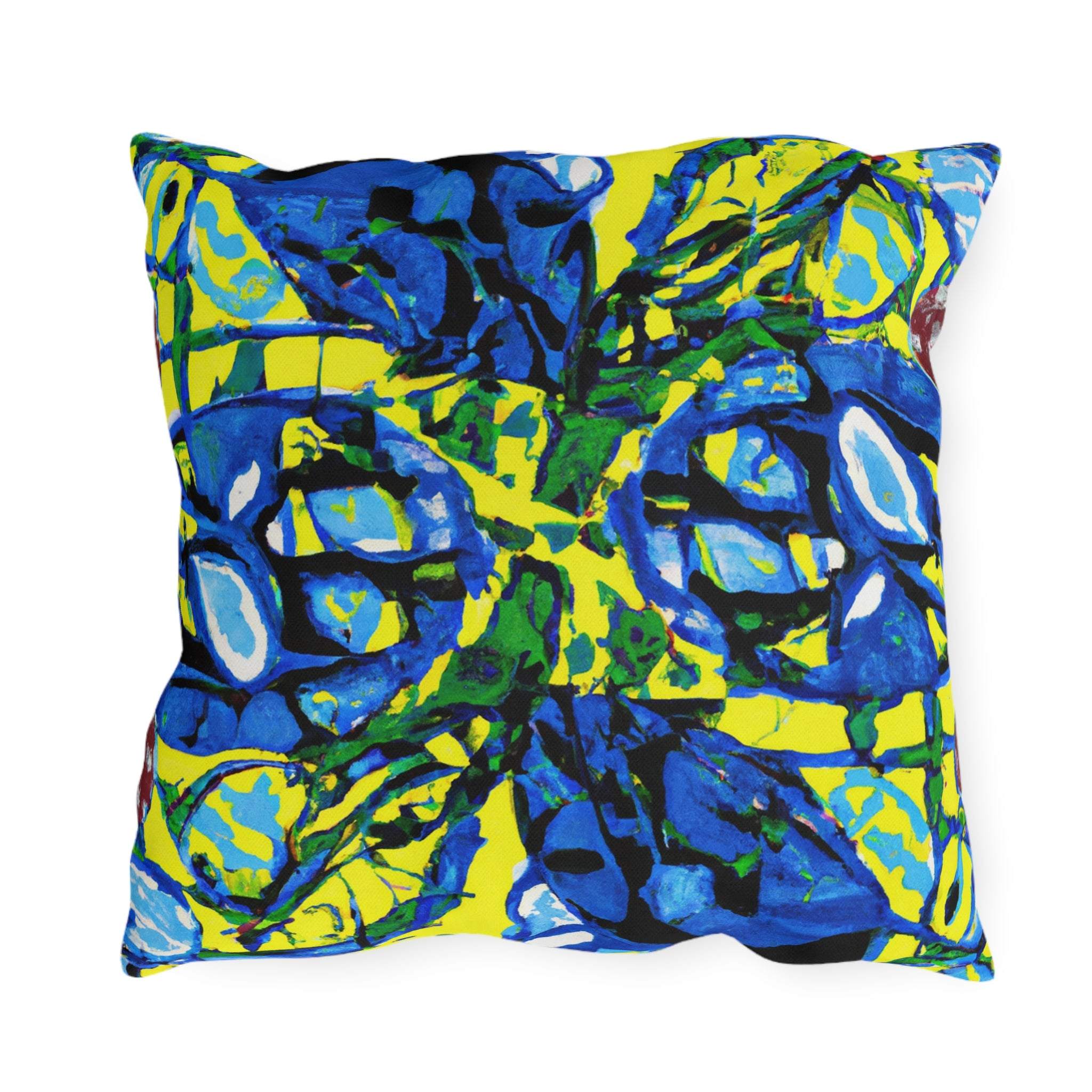 AfriCush Vibrance - African Art Inspired Outdoor Pillow-Afroadorn 