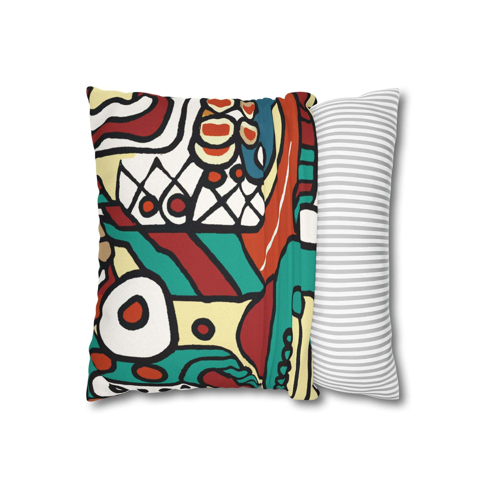 Pan-African Pride Geometric Pillow Case-Afroadorn 