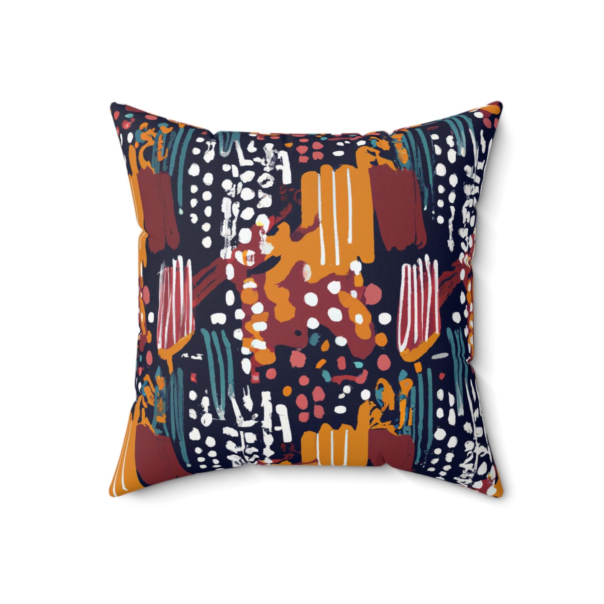 Earthy Vibes African Heritage Throw Pillow-Afroadorn 