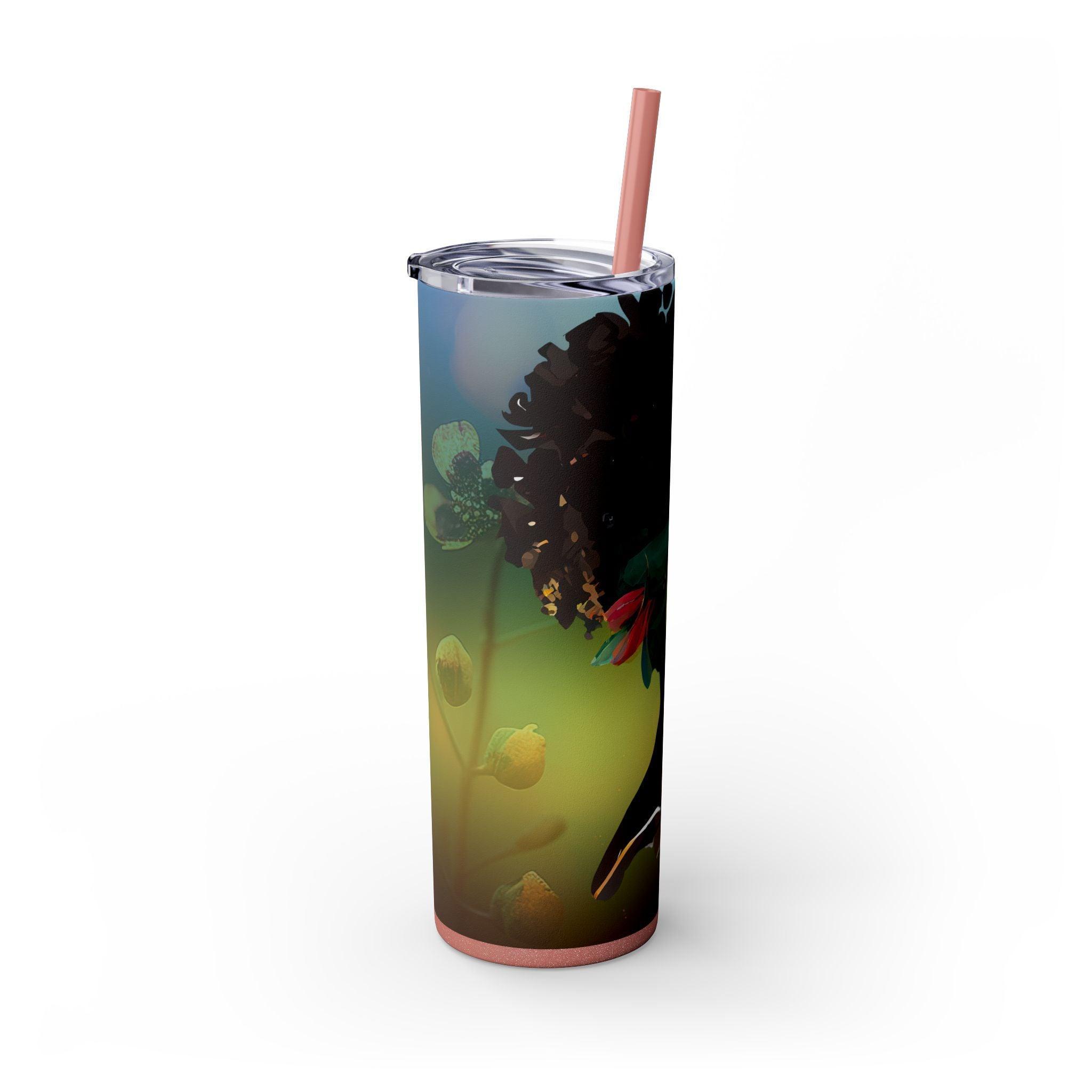 African Roots 20oz Skinny Tumbler-Afroadorn 