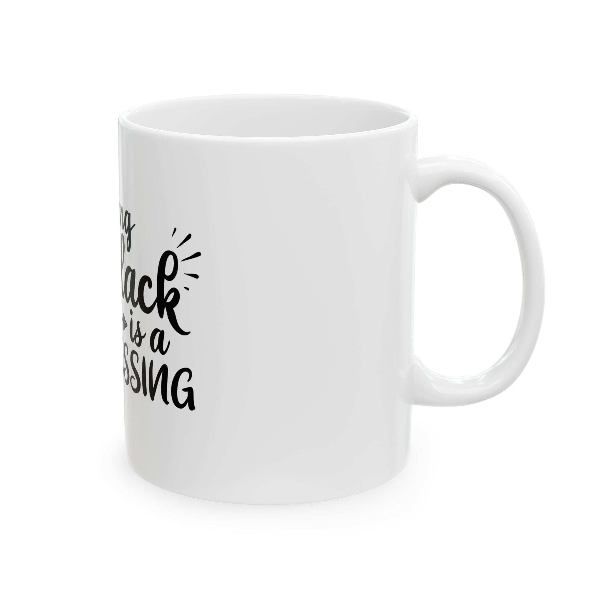 Black Blessing Bold Statement Mug-Afroadorn 