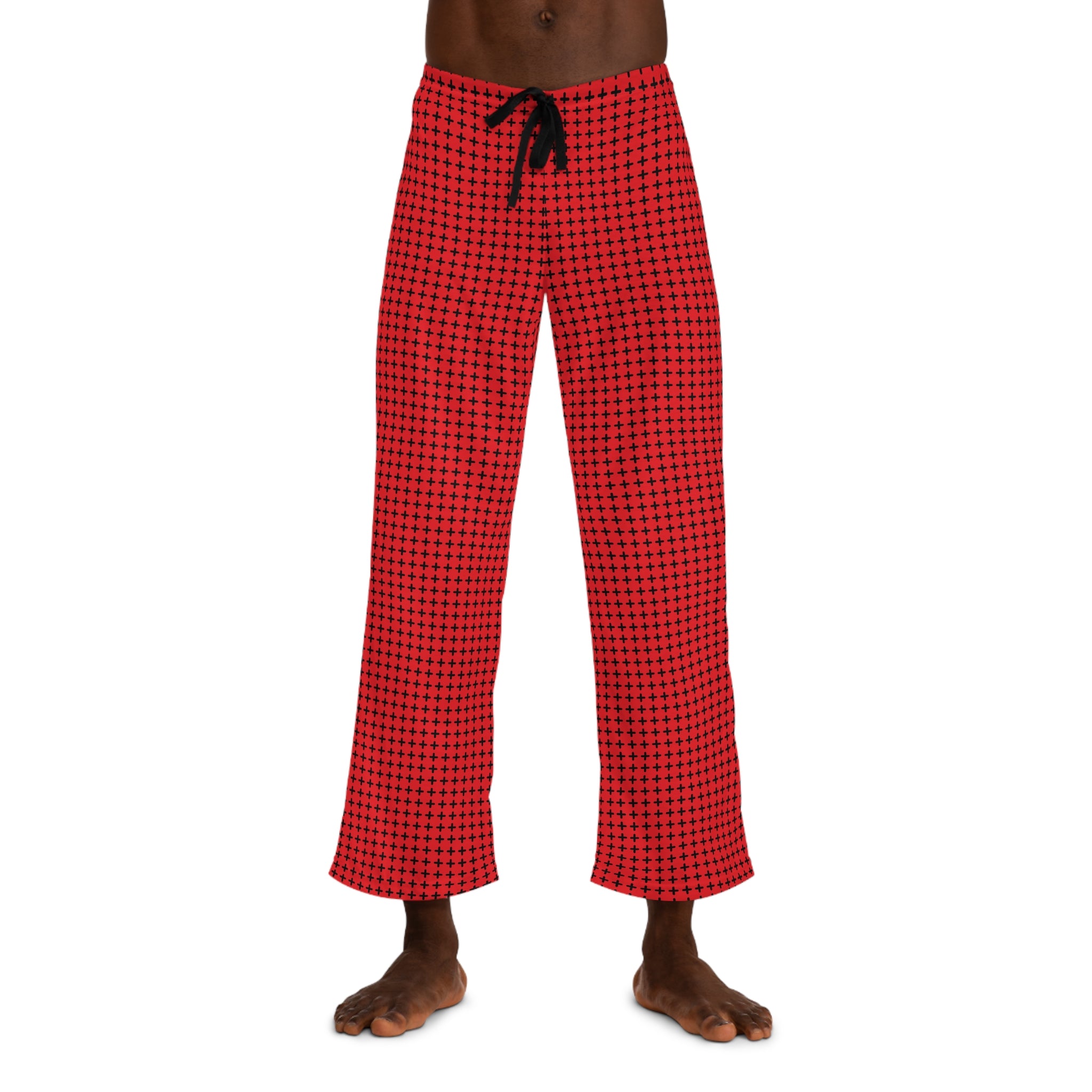 Strength & Unity All Over Print Pajama Pants (Red)-Afroadorn 