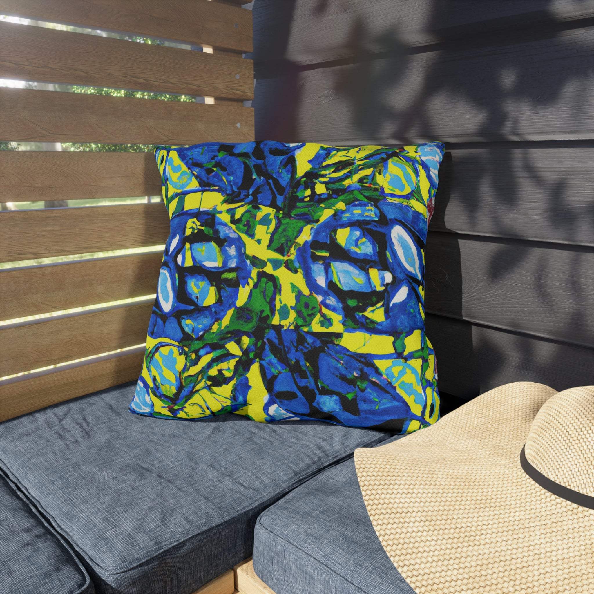 AfriCush Vibrance - African Art Inspired Outdoor Pillow-Afroadorn 