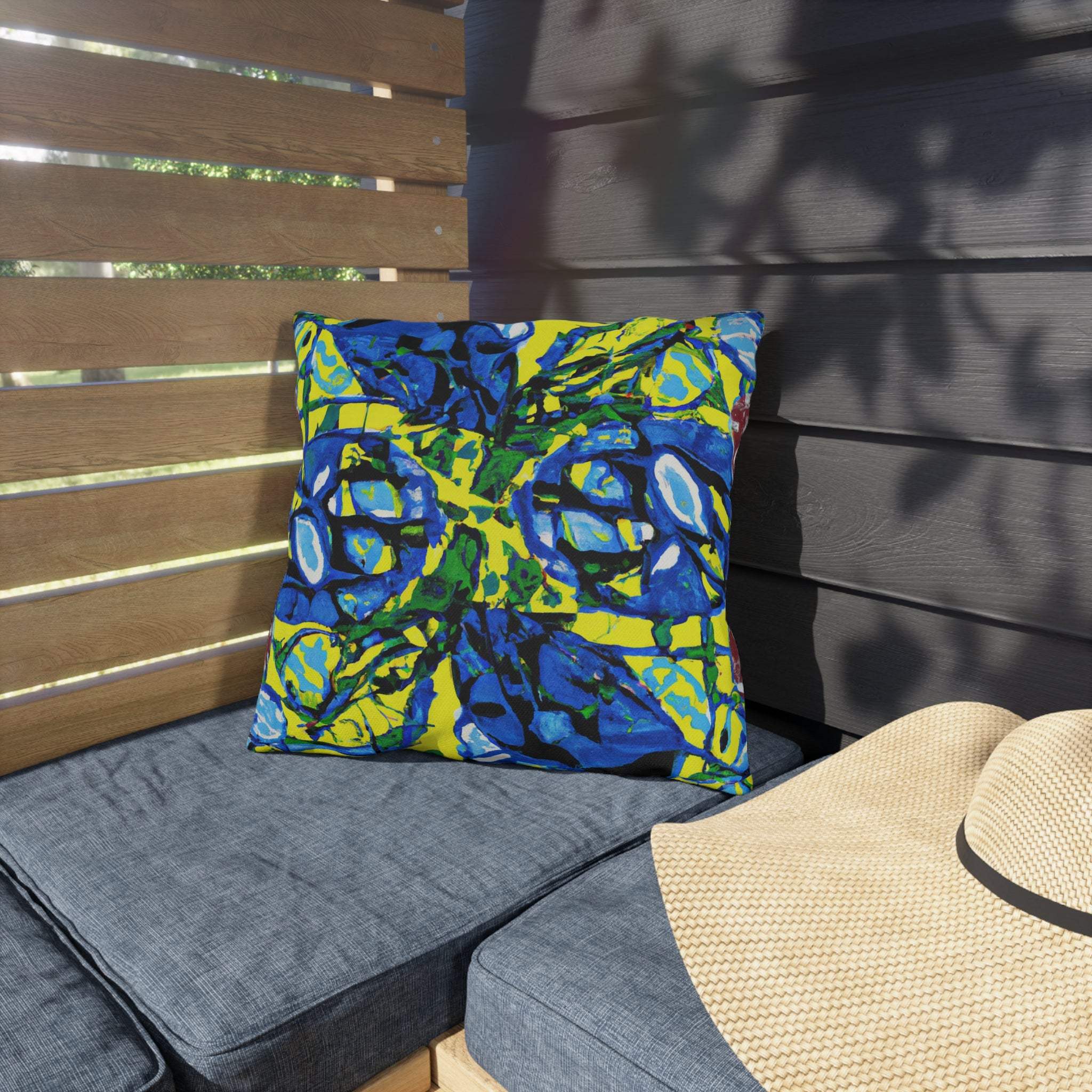 AfriCush Vibrance - African Art Inspired Outdoor Pillow-Afroadorn 