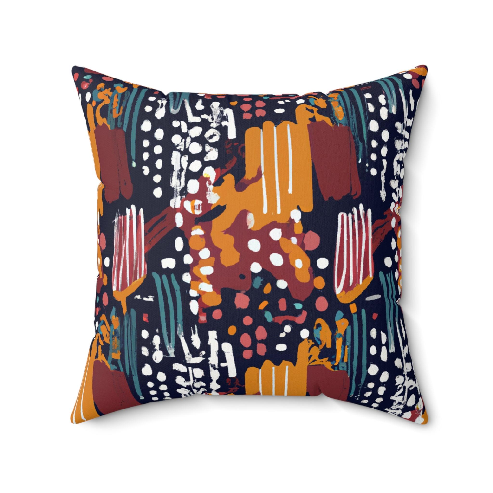 Earthy Vibes African Heritage Throw Pillow-Afroadorn 