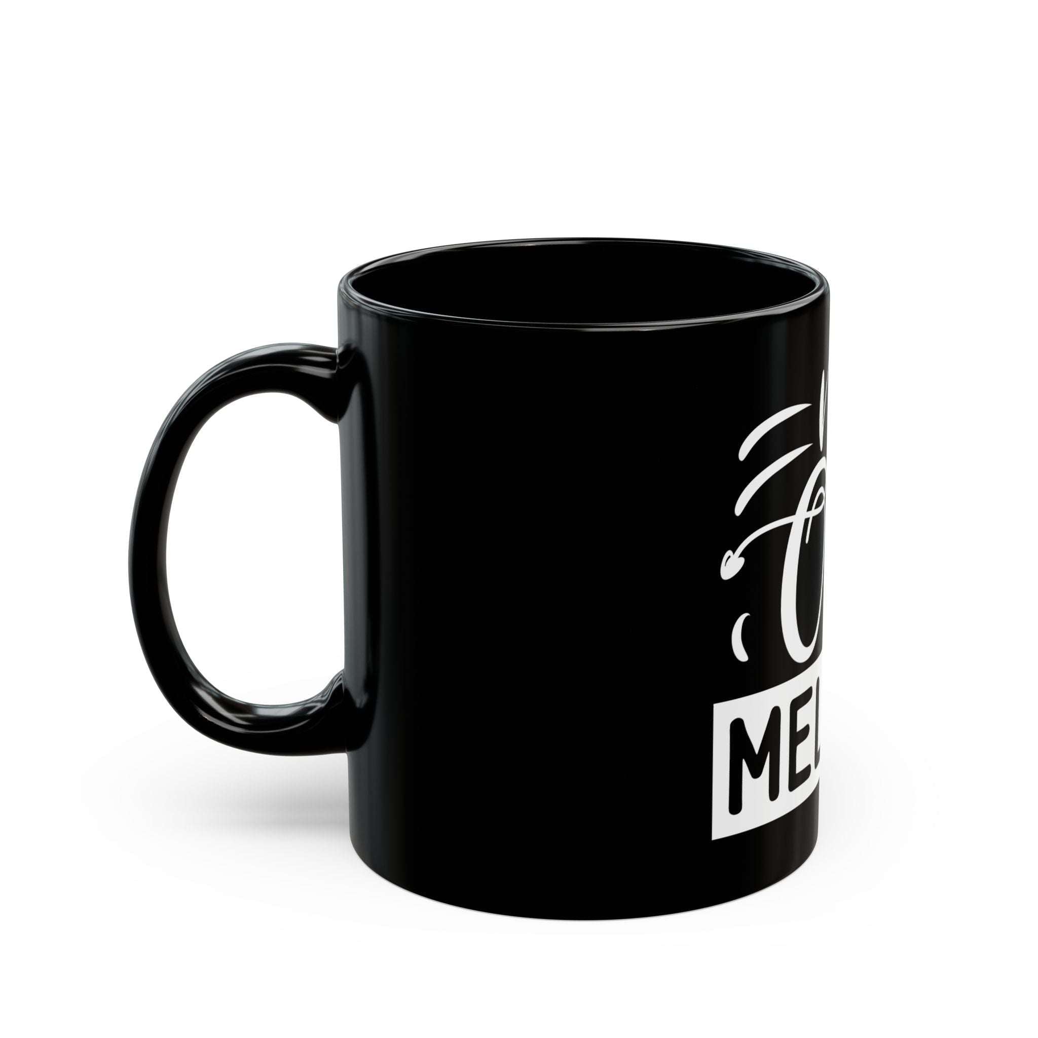 Bold 'Never Outta Melanin' Black Coffee Mug-Afroadorn 